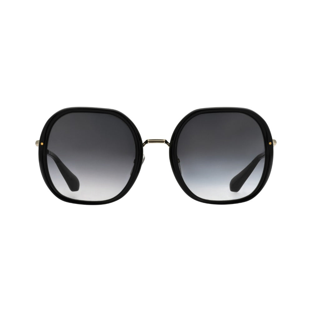 Carven CC4103S Noir Brillant et Or Blanc NOOB de face - Les Lunettes de Pauline