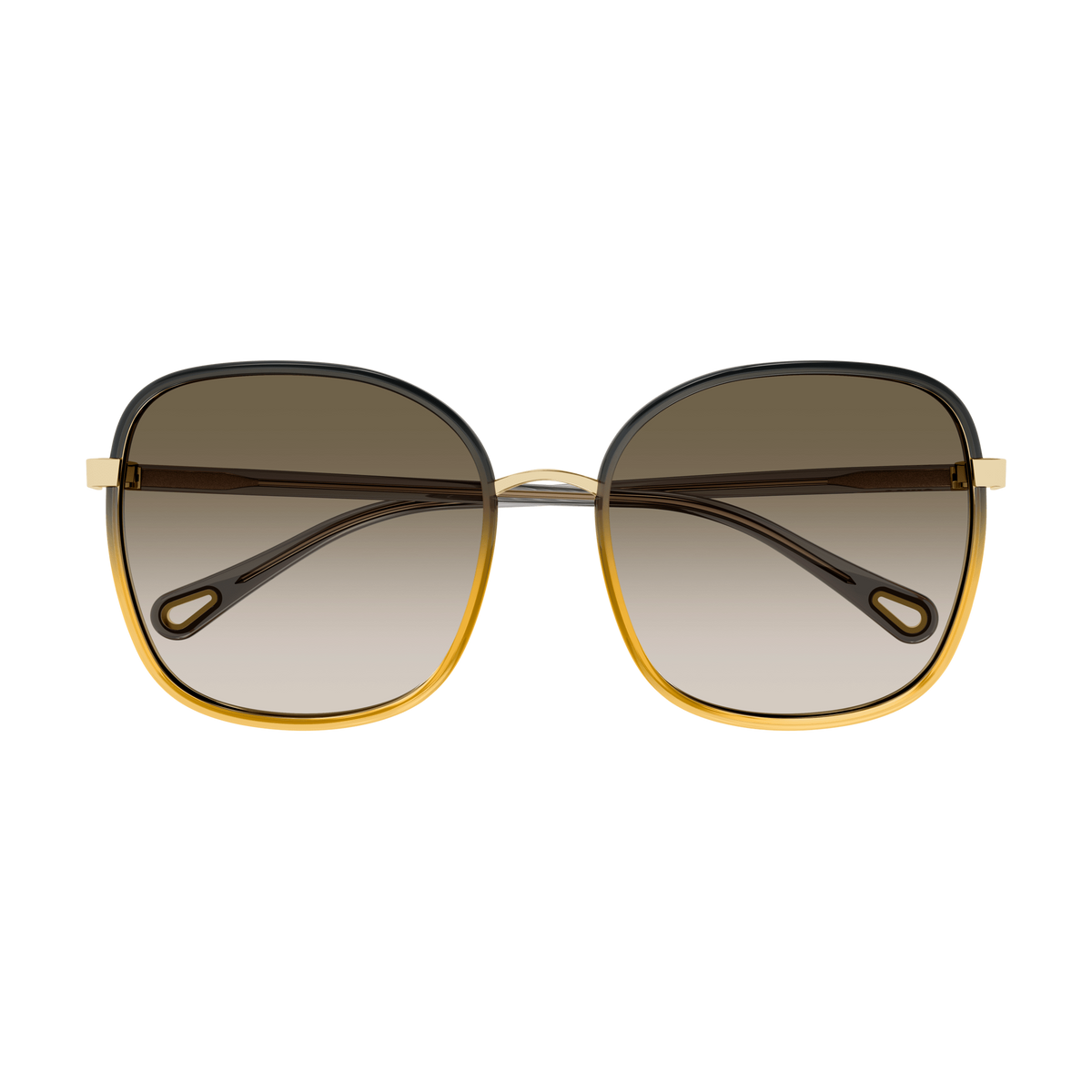 Chloé CH0031S Noir et Doré 010 de face - Les Lunettes de Pauline