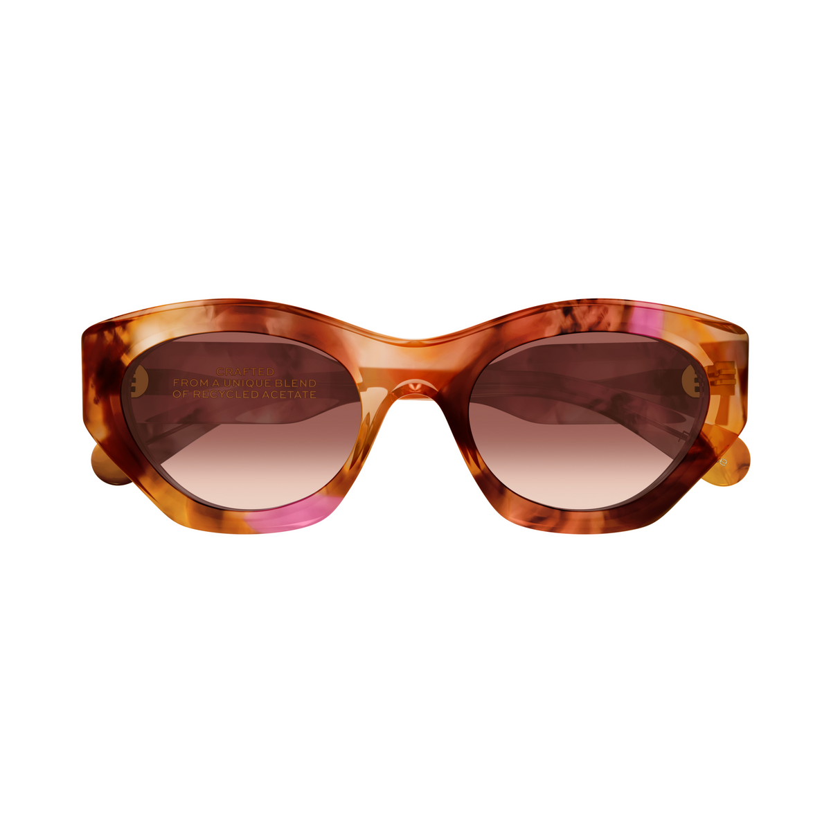 Chloé CH0220S Écaille Havane 016 de face - Les Lunettes de Pauline