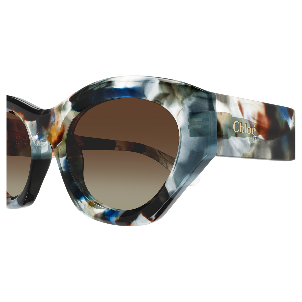 Chloé CH0220S Gris 017, détail des branches - Les Lunettes de Pauline