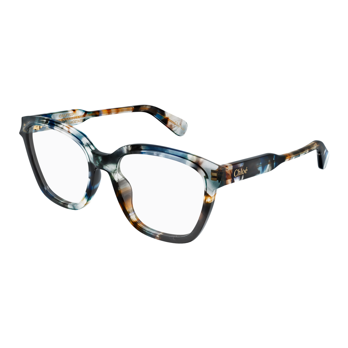 Chloé CH0265O Gris 009 de trois-quarts - Les Lunettes de Pauline