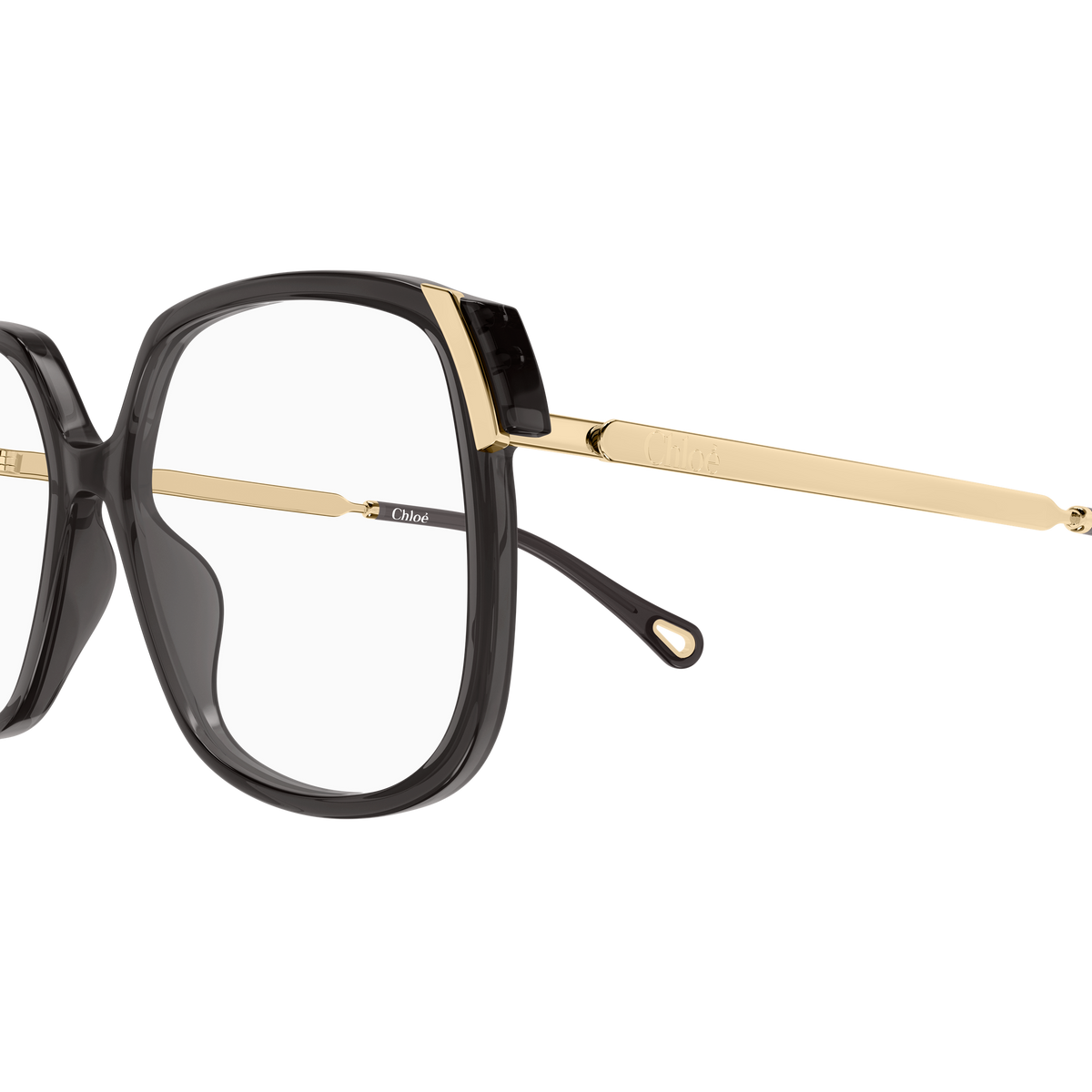 Chloé CH0287O Gris 006 en détail des branches - Les Lunettes de Pauline