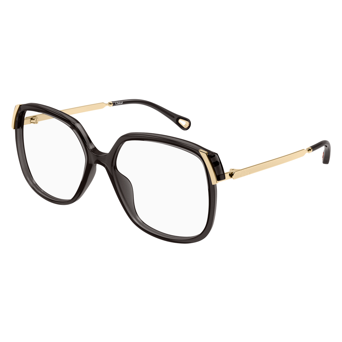 Chloé CH0287O Gris 006 de trois-quarts - Les Lunettes de Pauline