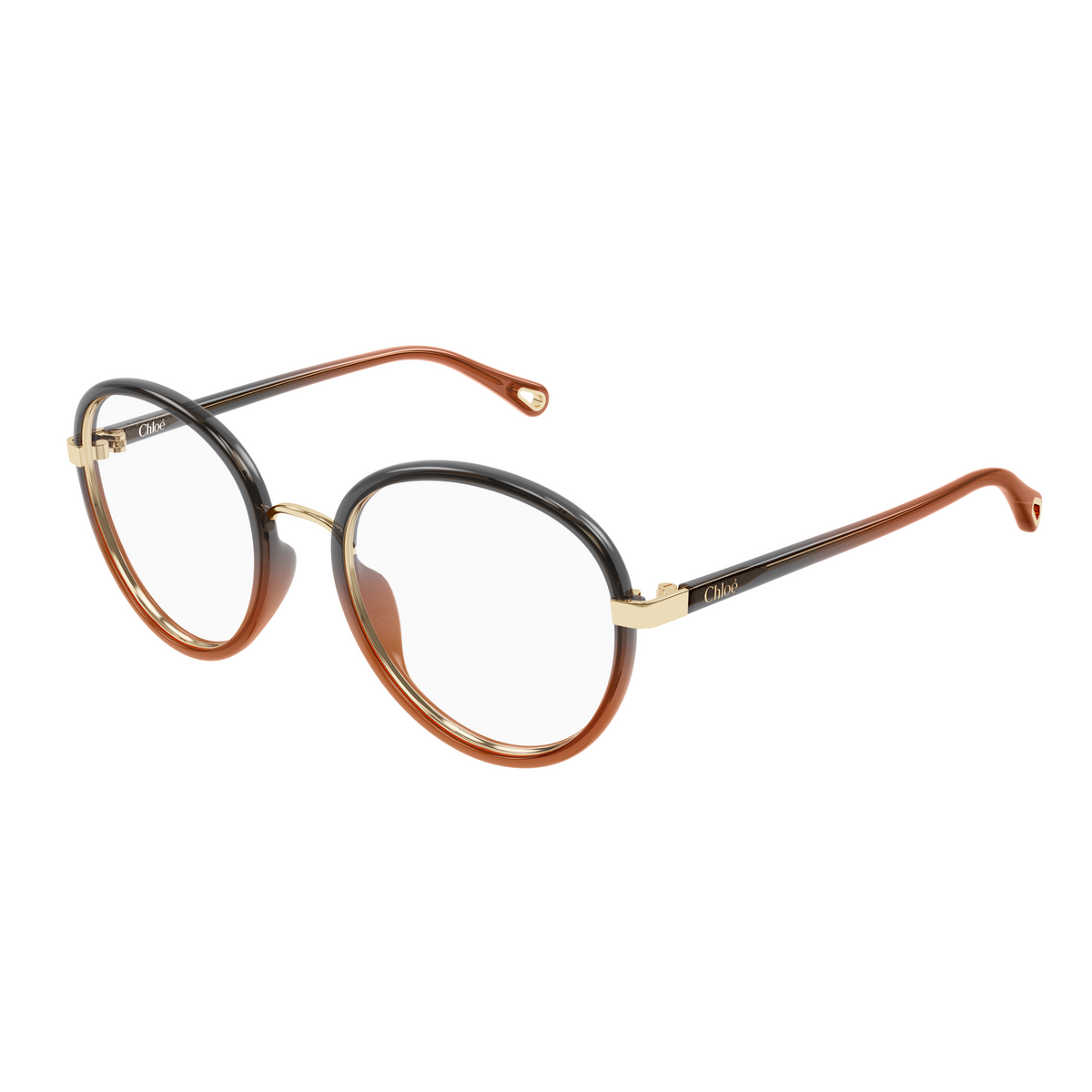 Chloé CH0308O Noir 007 de trois-quarts - Les Lunettes de Pauline