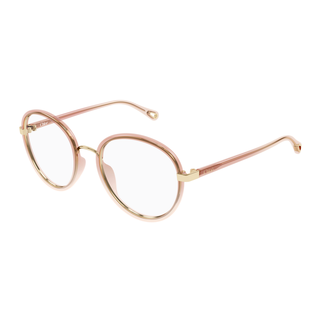 Chloé CH0308O Orange 006 de trois-quarts - Les Lunettes de Pauline