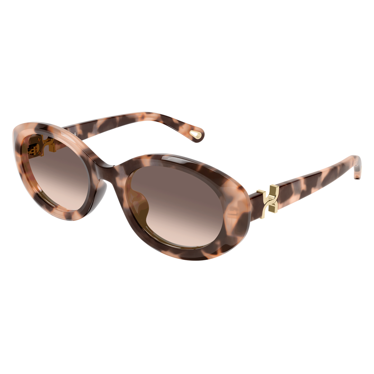 Chloé CH0323SK Écaille Havane 006 de trois-quarts - Les Lunettes de Pauline