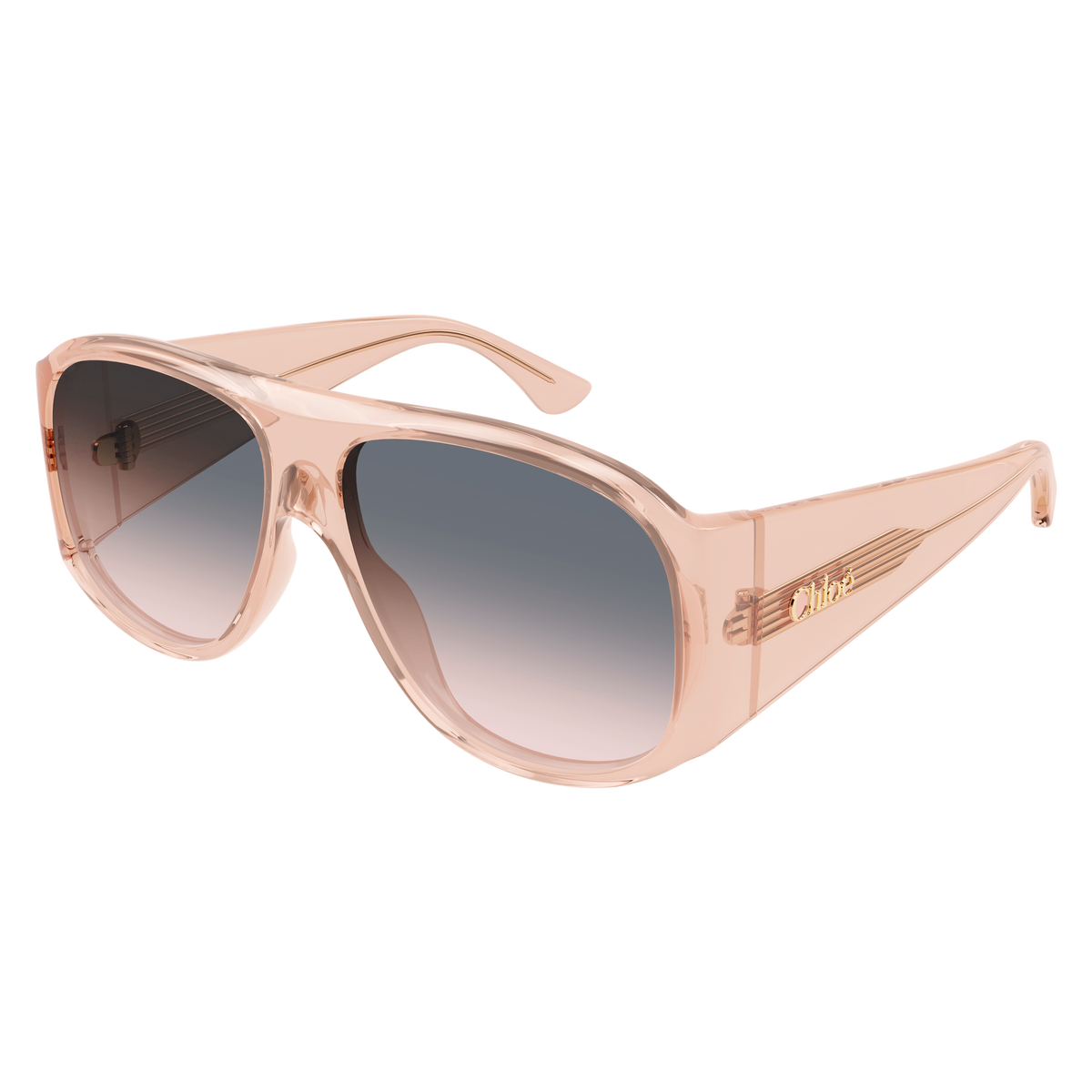 Chloé CH0347S Rose Transparent 006 de trois-quarts - Les Lunettes de Pauline