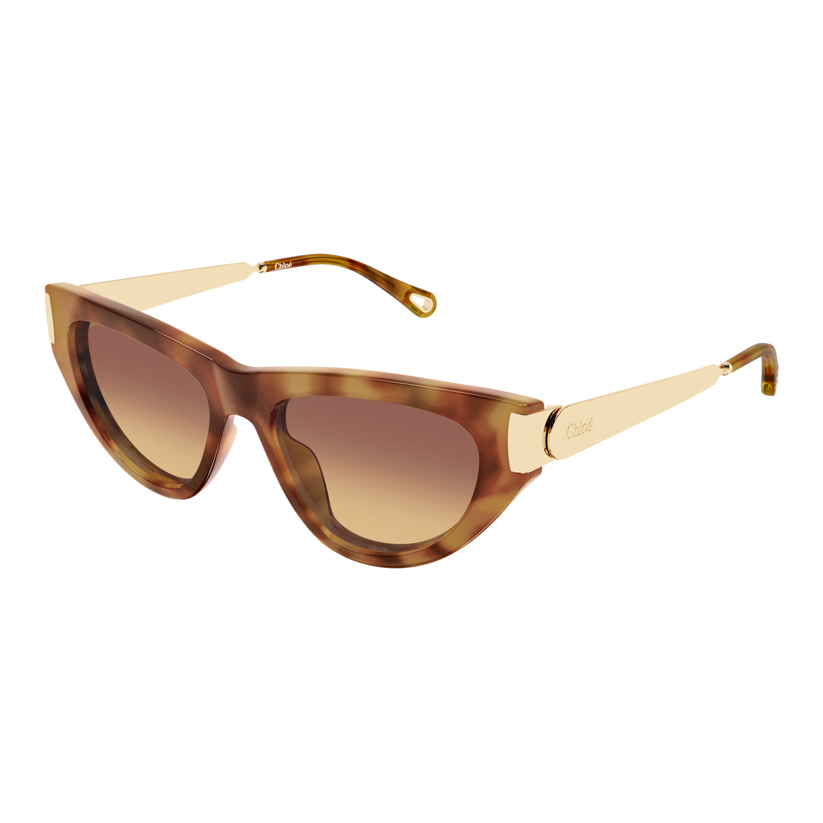 Chloé CH0350S Écaille Blonde 002 de trois-quarts - Les Lunettes de Pauline