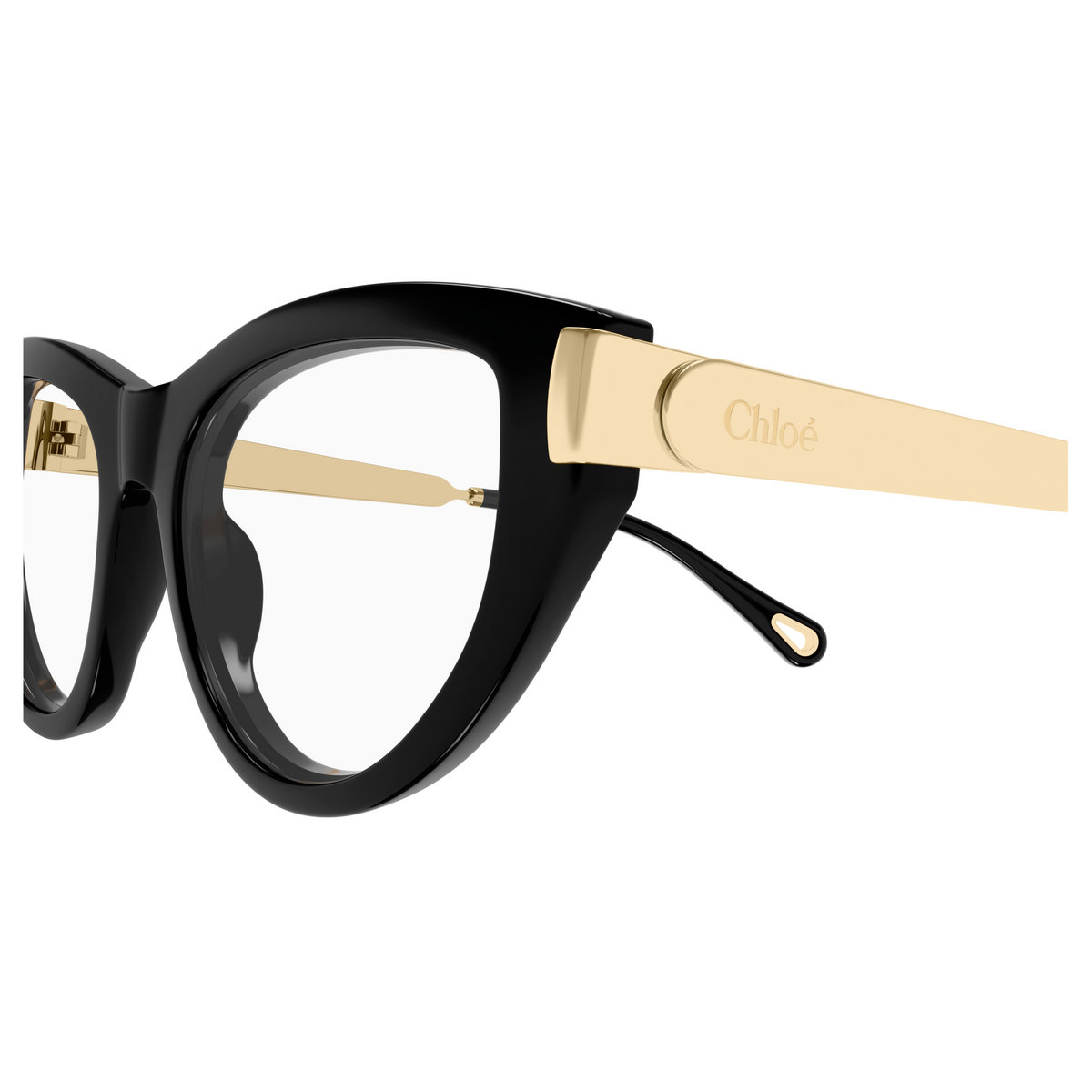 Chloé CH0352O Noir 001, détail des branches - Les Lunettes de Pauline
