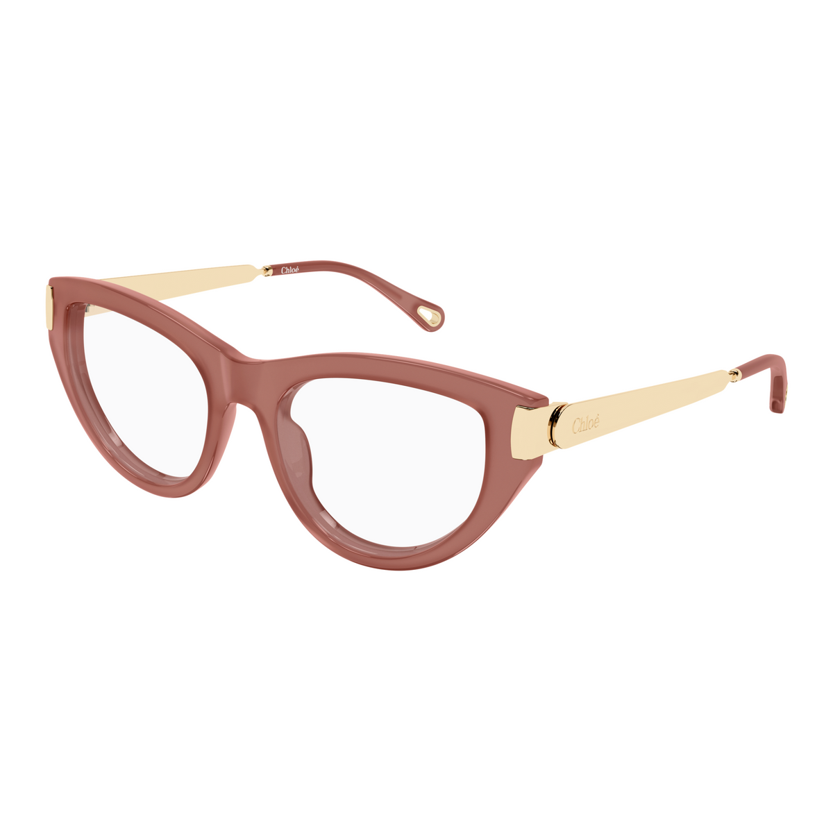 Chloé CH0352O Rose 004 de trois-quarts - Les Lunettes de Pauline