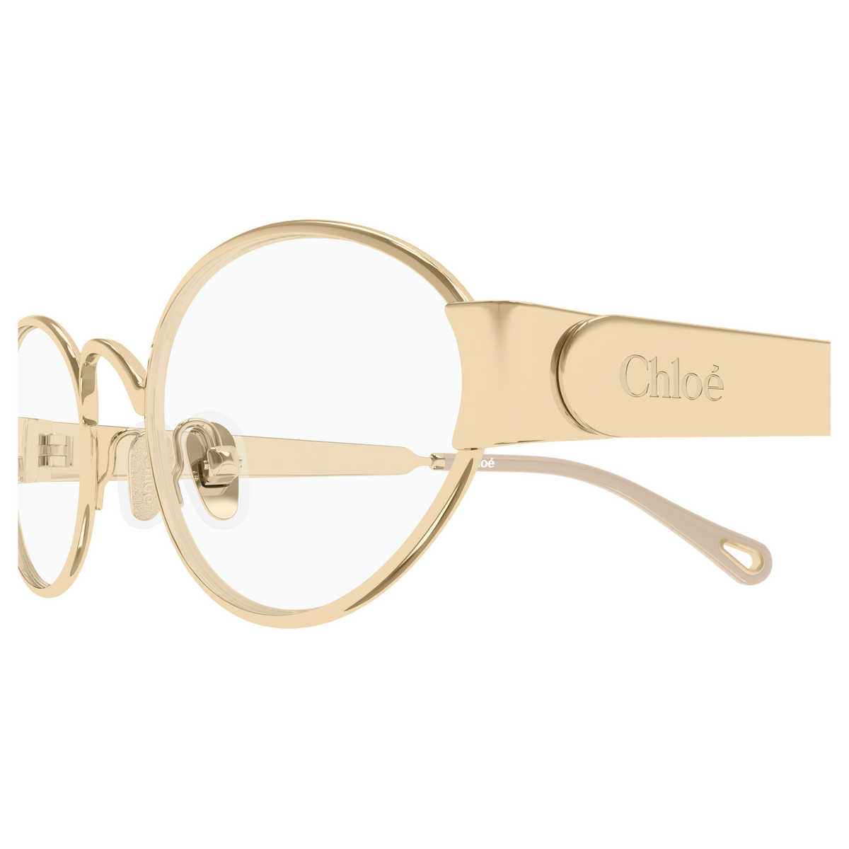 Chloé CH0355O Or 001, détail des branches - Les Lunettes de Pauline