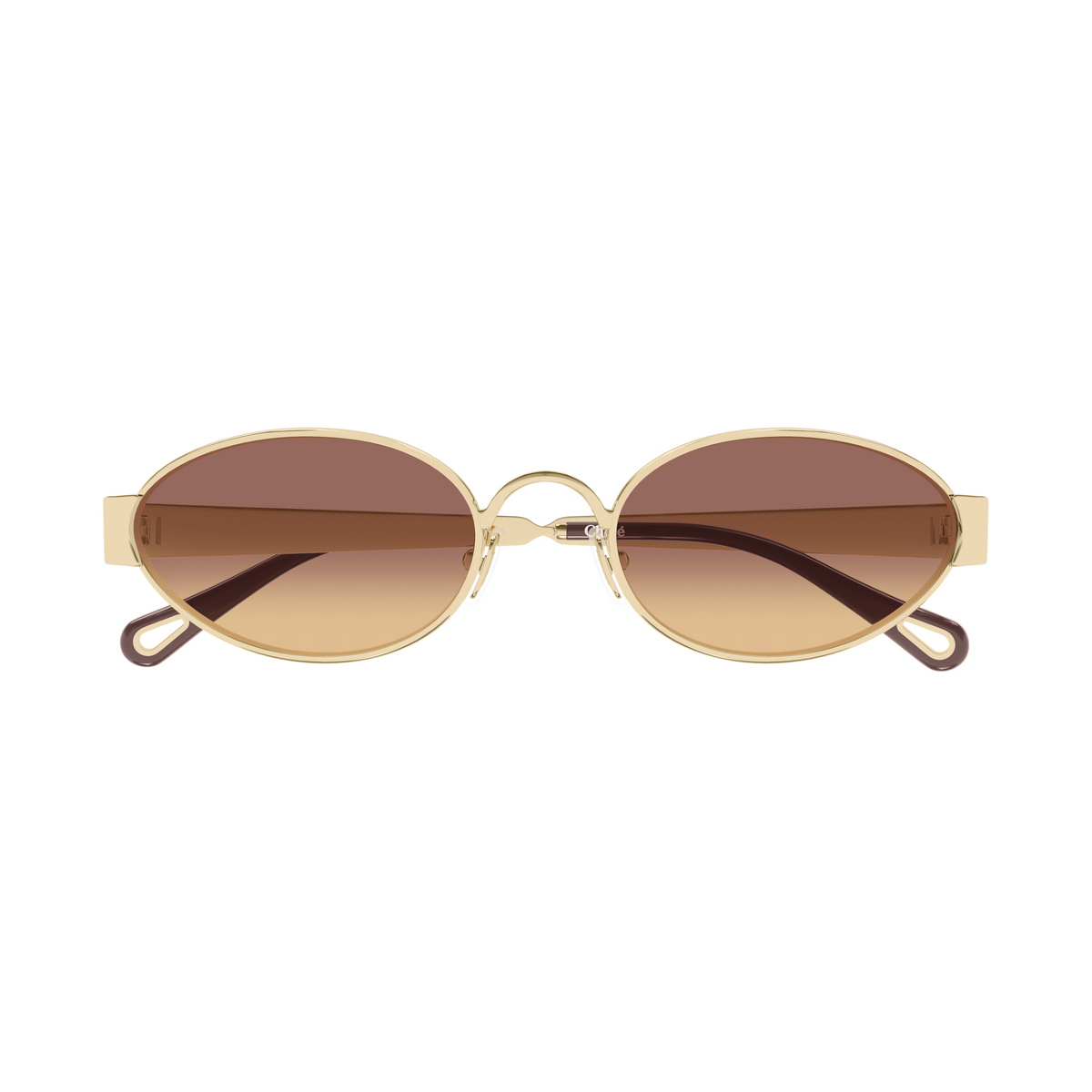 Chloé CH0355S Or Brun 002 de face - Les Lunettes de Pauline