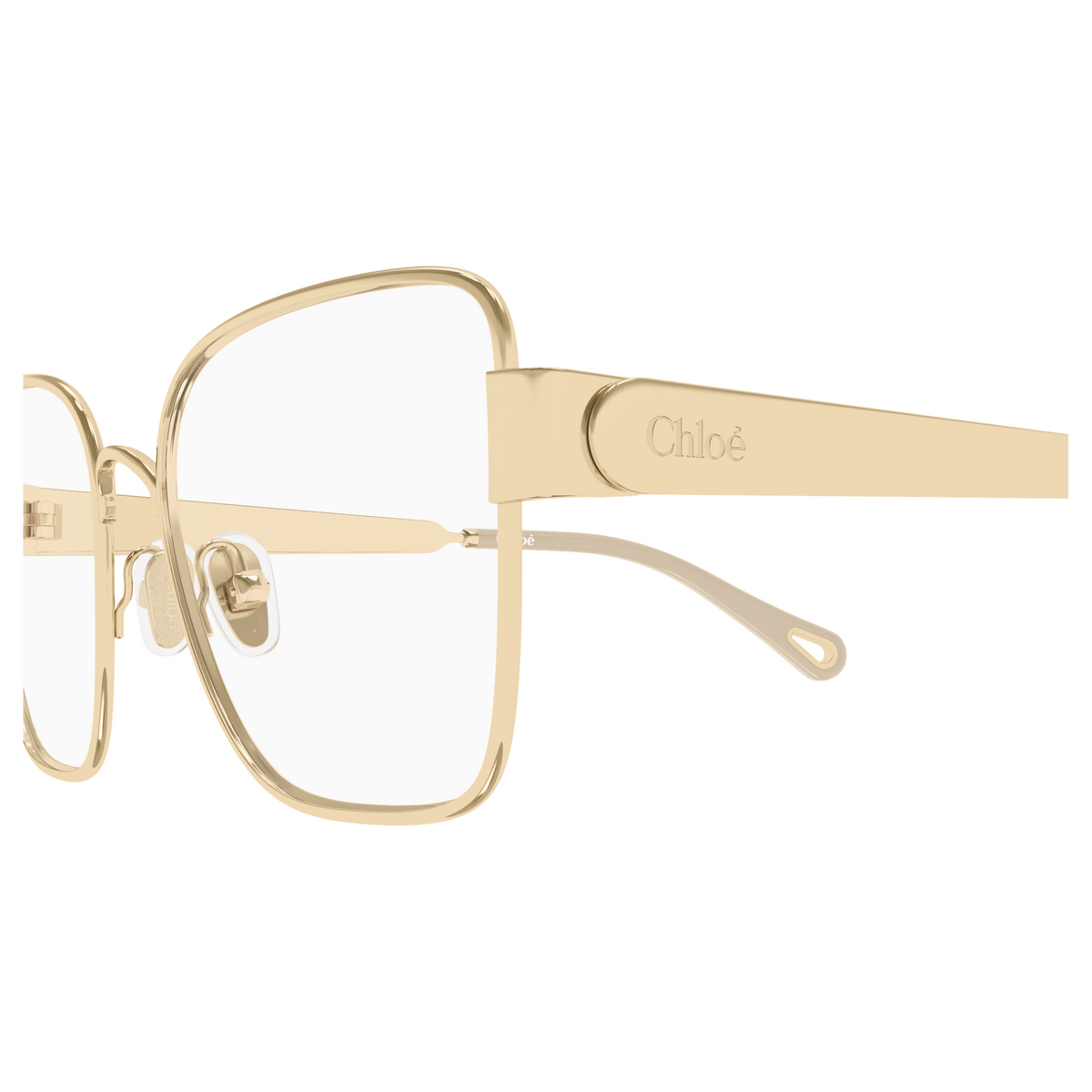 Chloé CH0356O Or Ivoire 001, détail des branches - Les Lunettes de Pauline