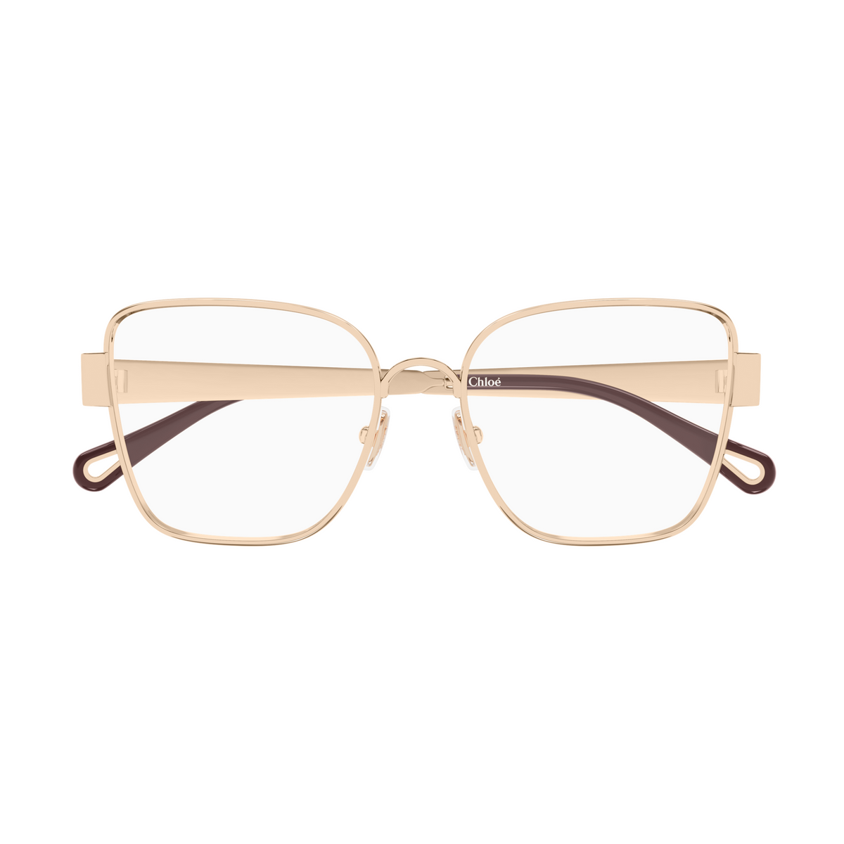 Chloé CH0356O Or Bordeaux 002 de face - Les Lunettes de Pauline