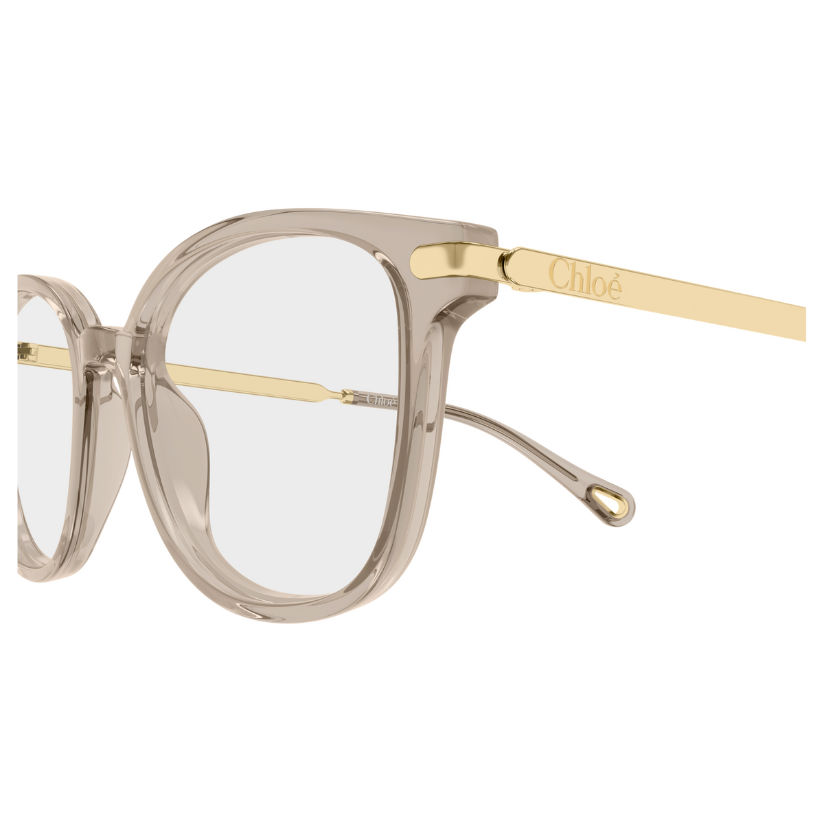 Chloé CH0359O Brun 004, détail des branches - Les Lunettes de Pauline