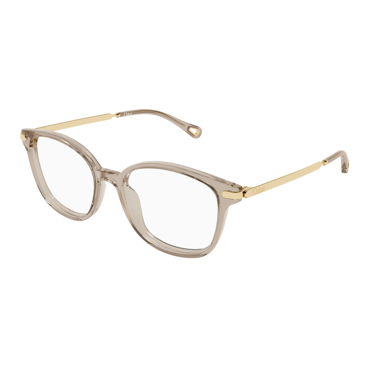 Chloé CH0359O Brun 004 de trois-quarts - Les Lunettes de Pauline