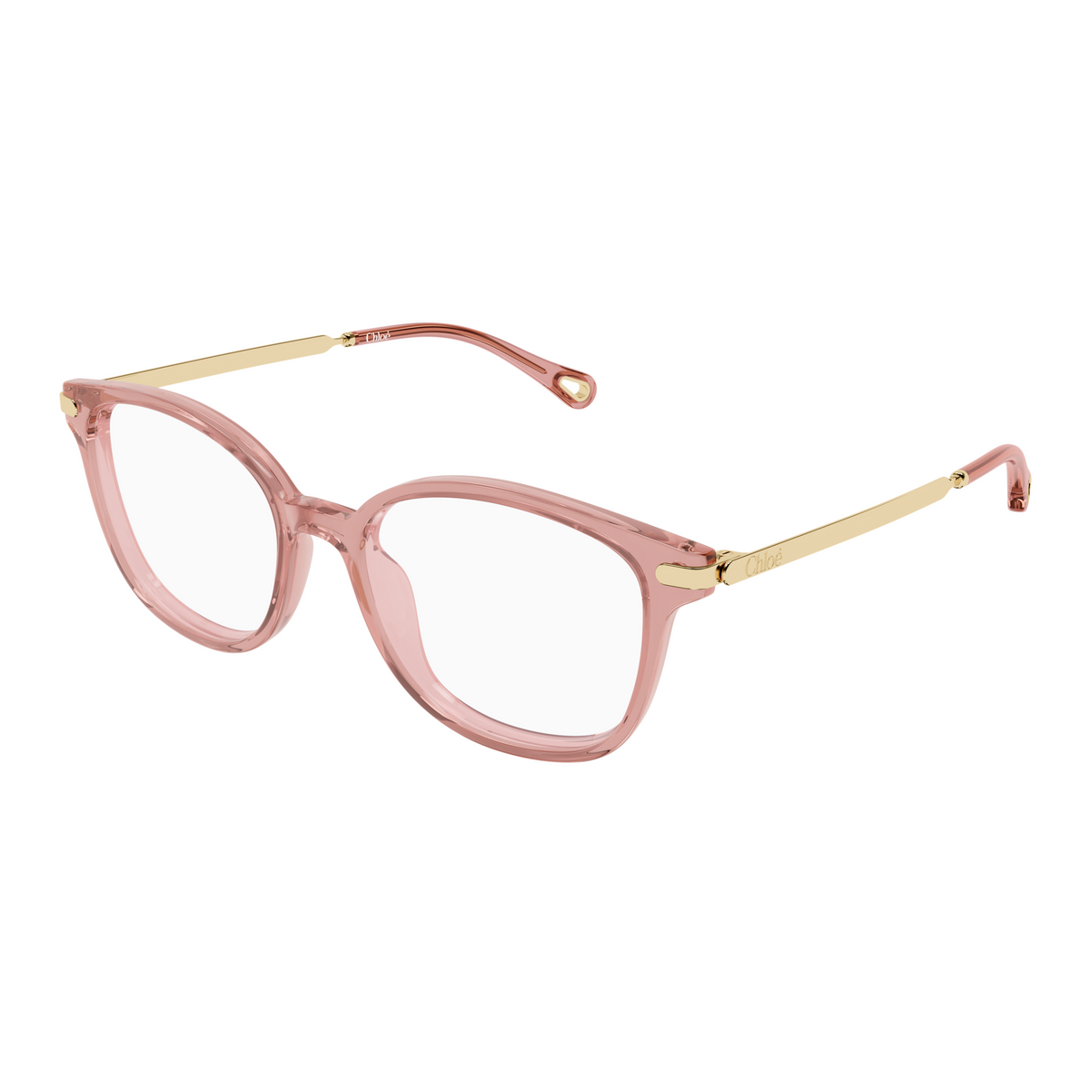 Chloé CH0359O Rose 003 de trois-quarts - Les Lunettes de Pauline