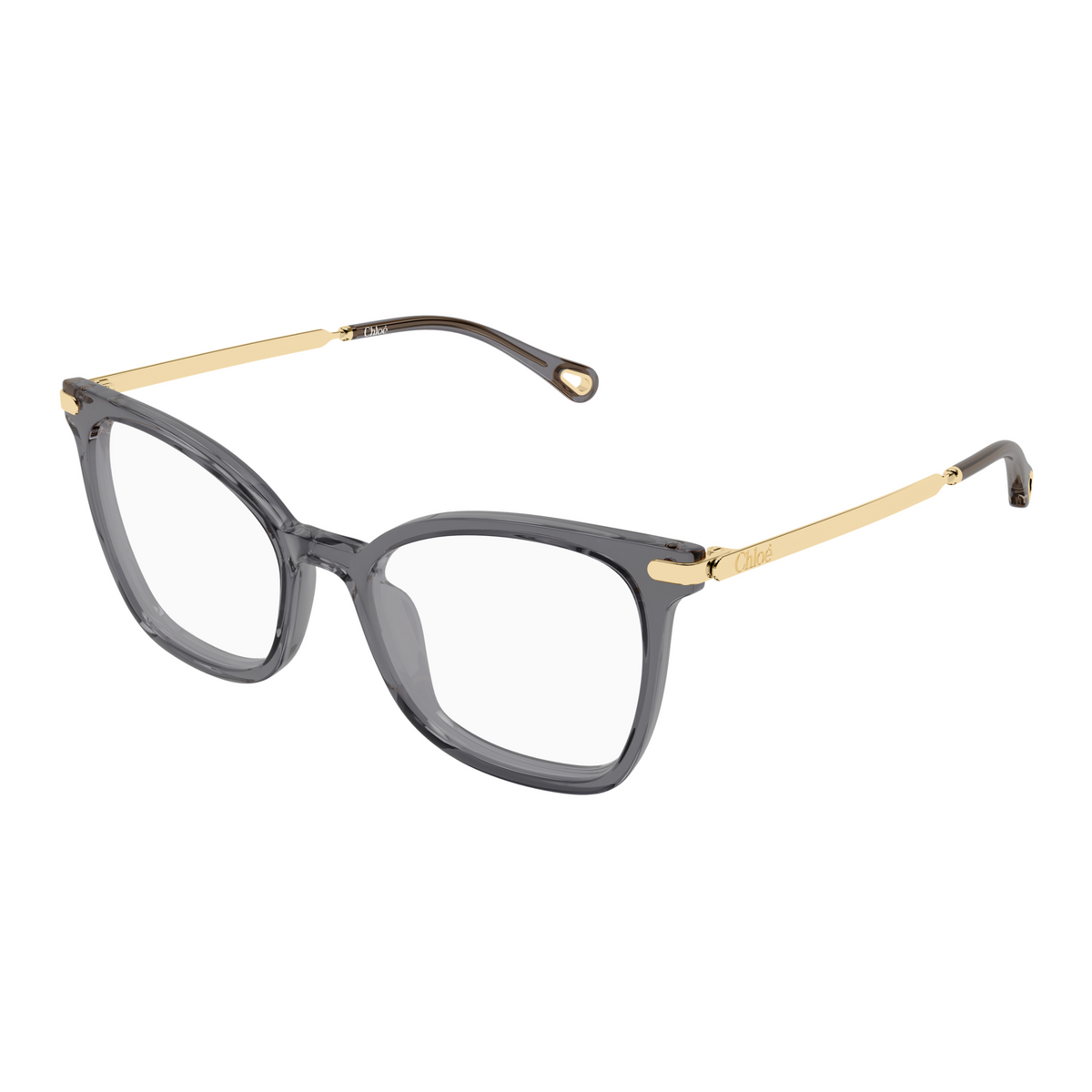 Chloé CH0360O Gris 001 de trois-quarts - Les Lunettes de Pauline