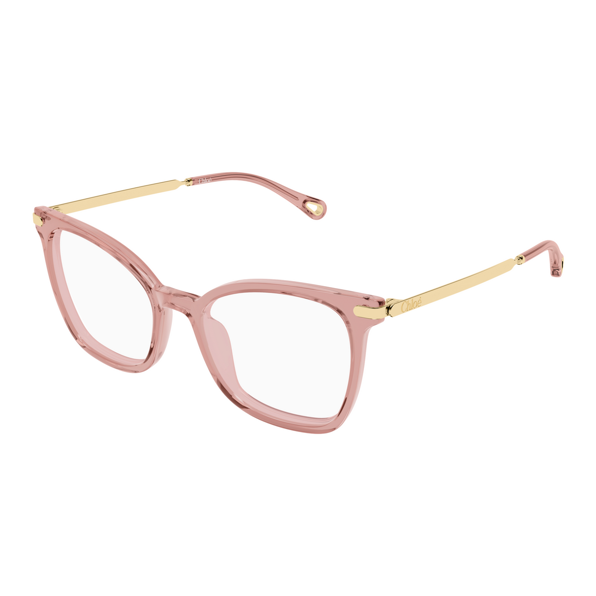 Chloé CH0360O Rose 003 de trois-quarts - Les Lunettes de Pauline