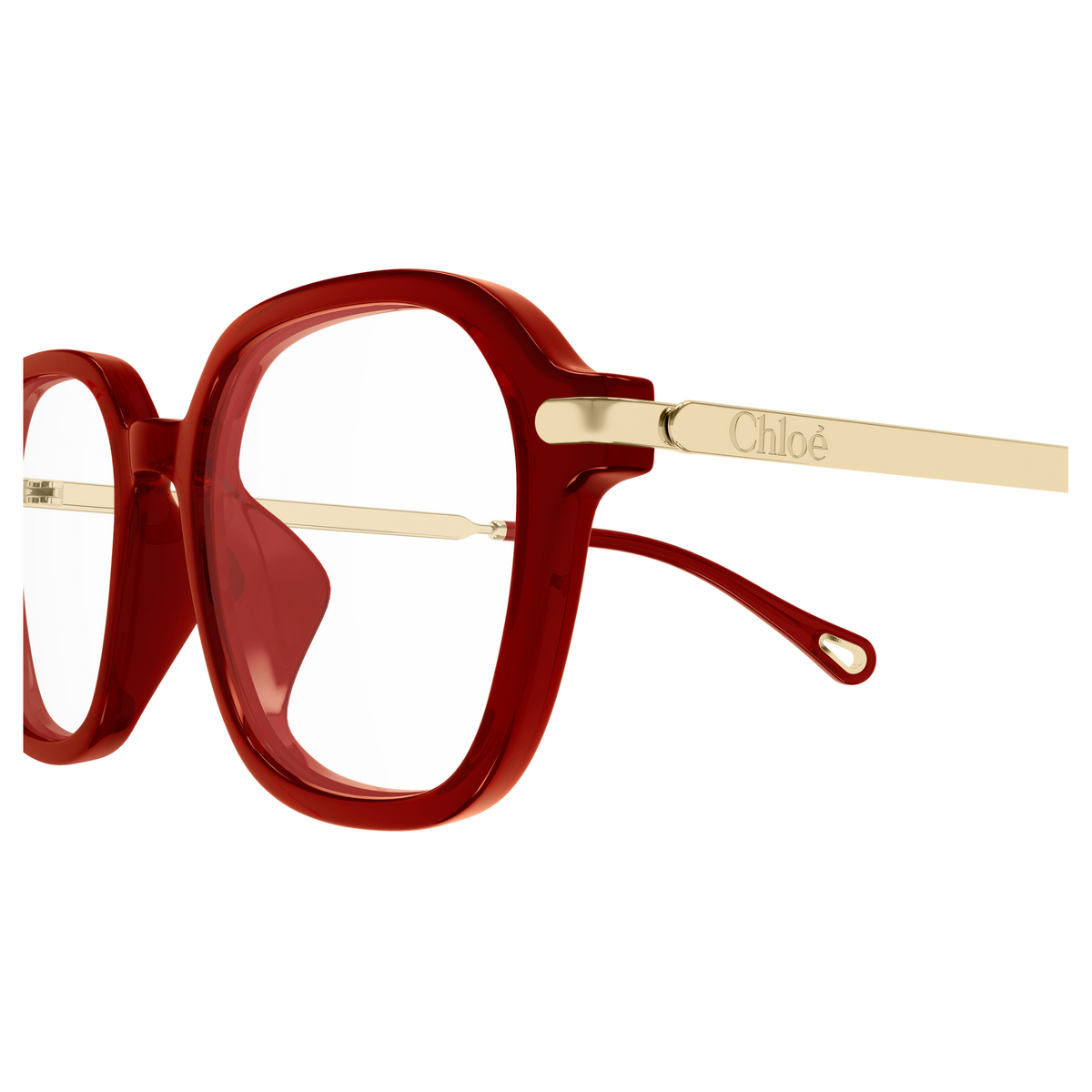 Chloé CH0361OA Bordeaux 004, détail des branches - Les Lunettes de Pauline