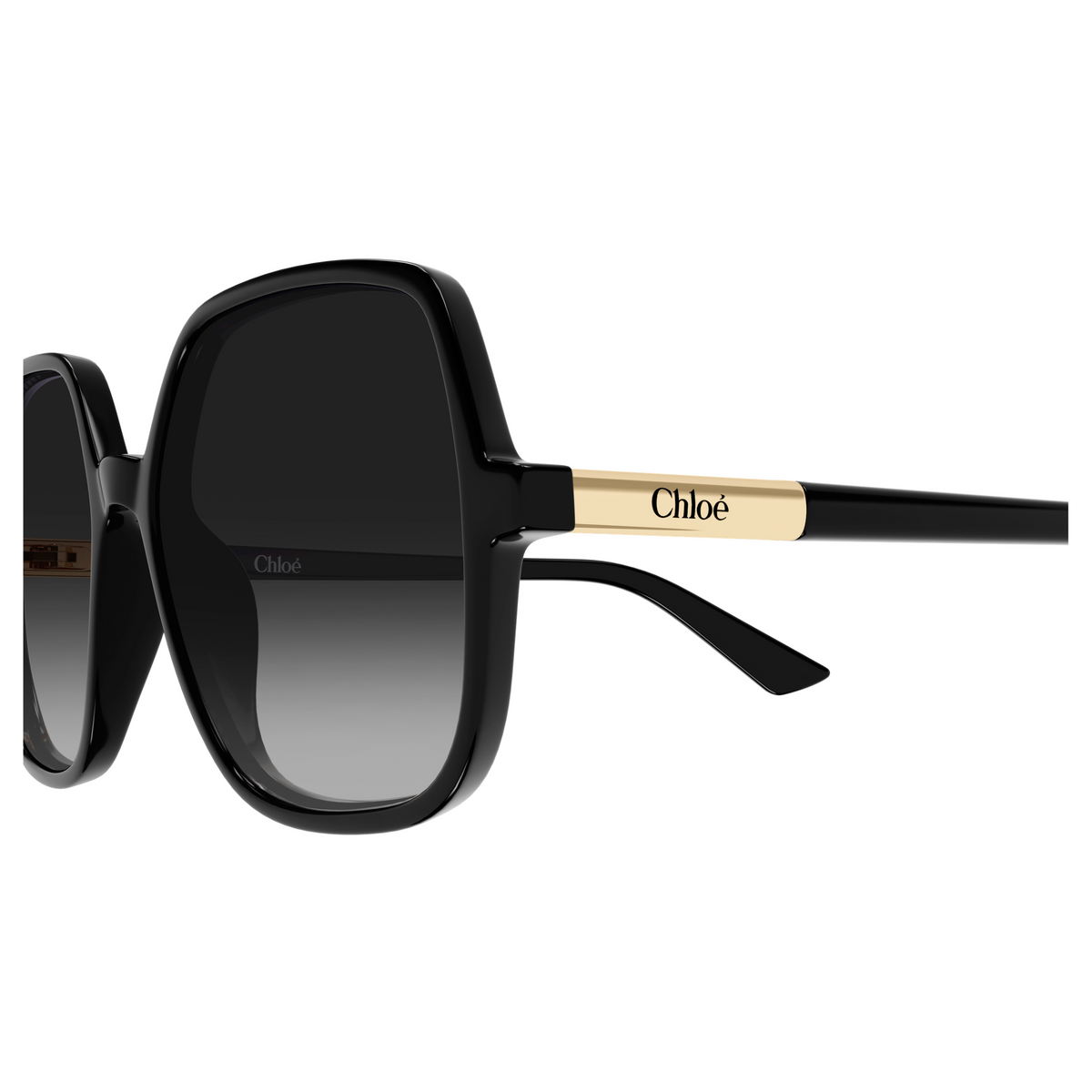 Chloé CH0362S Noir 001, détail des branches - Les Lunettes de Pauline