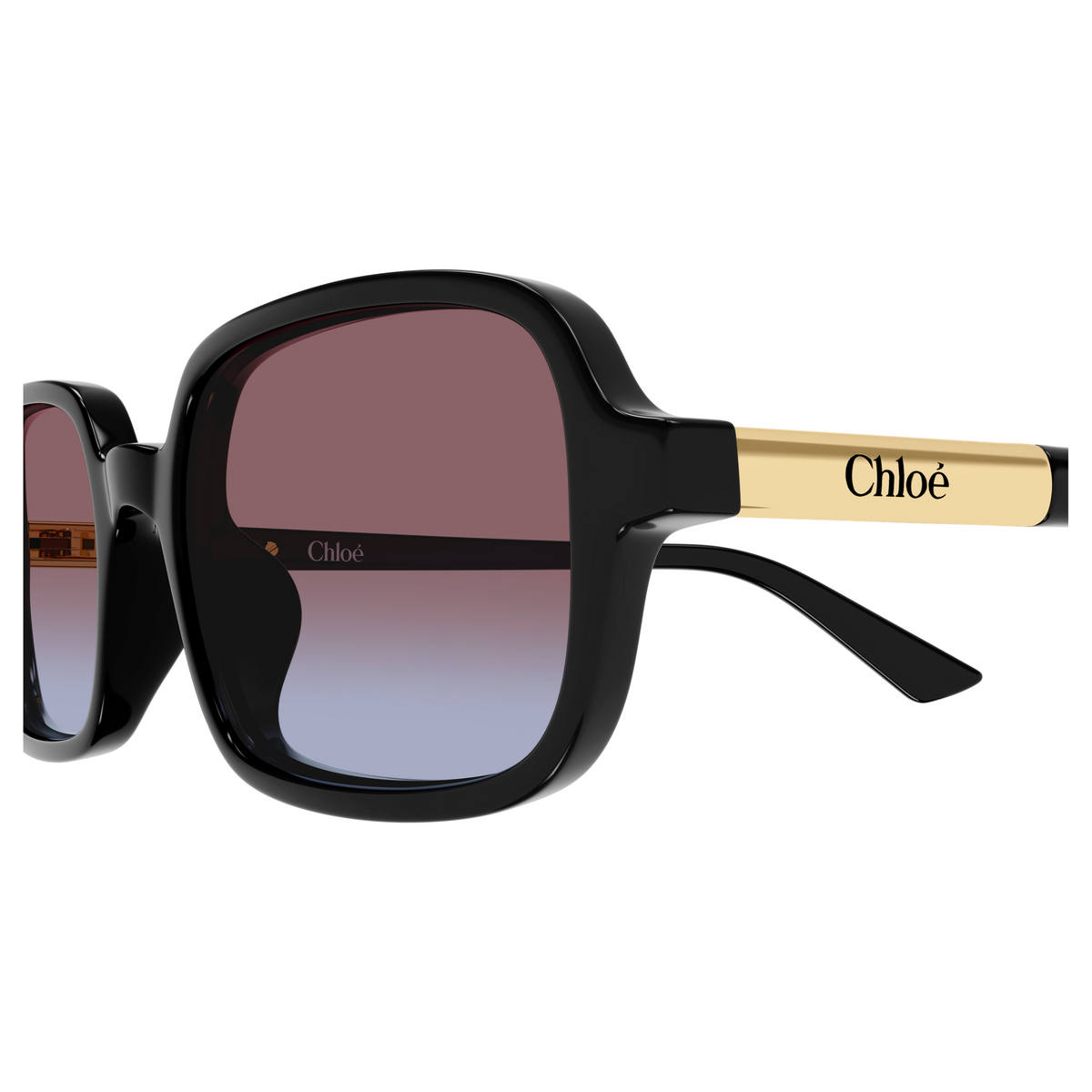 Chloé CH0363S Noir 001, détail des branches - Les Lunettes de Pauline