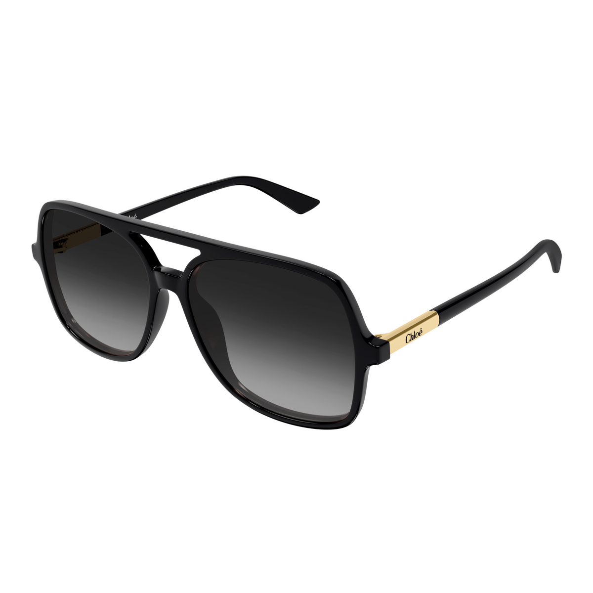 Chloé CH0364S Noir 001 de trois-quarts - Les Lunettes de Pauline