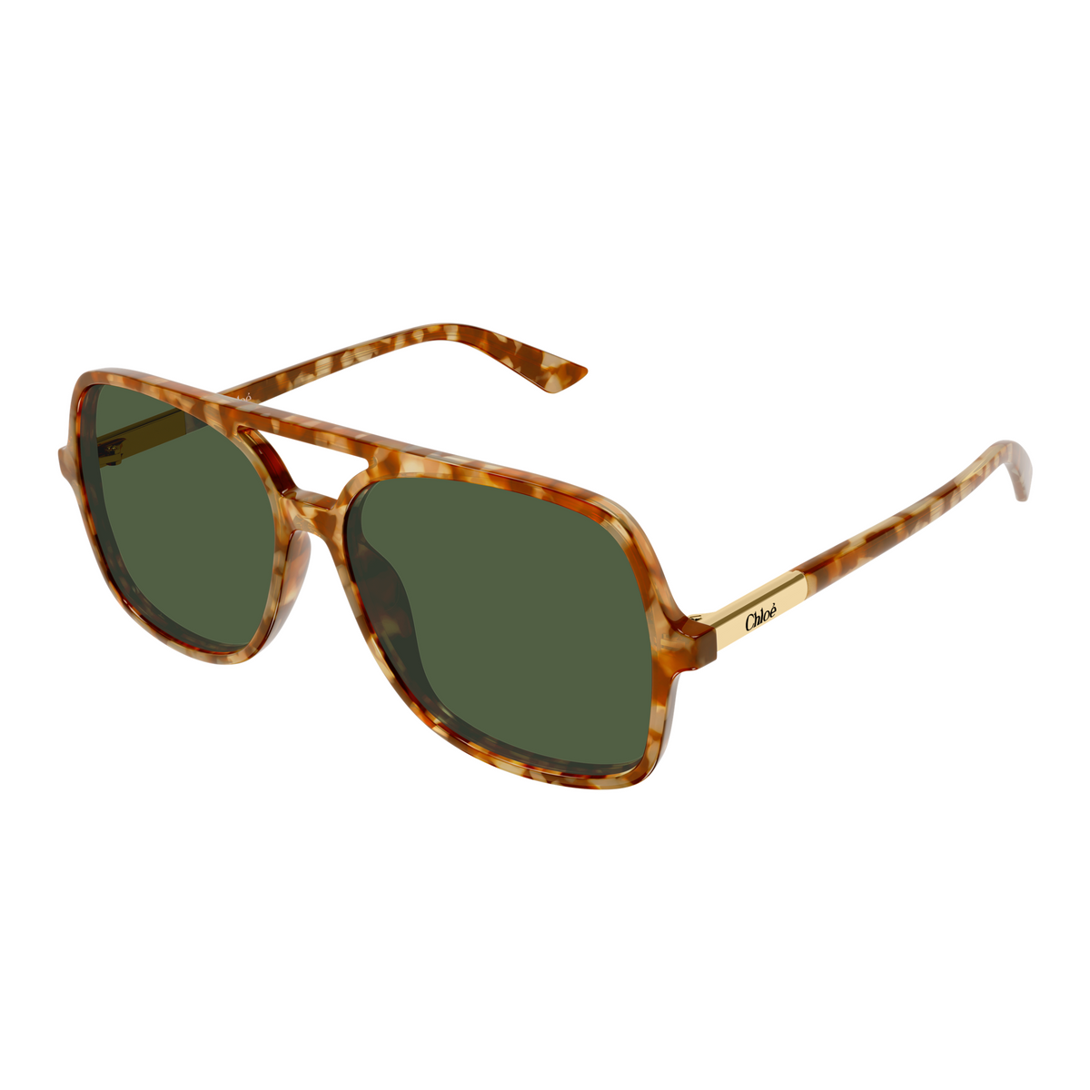 Chloé CH0364S Écaille Blonde 003 de trois-quarts - Les Lunettes de Pauline