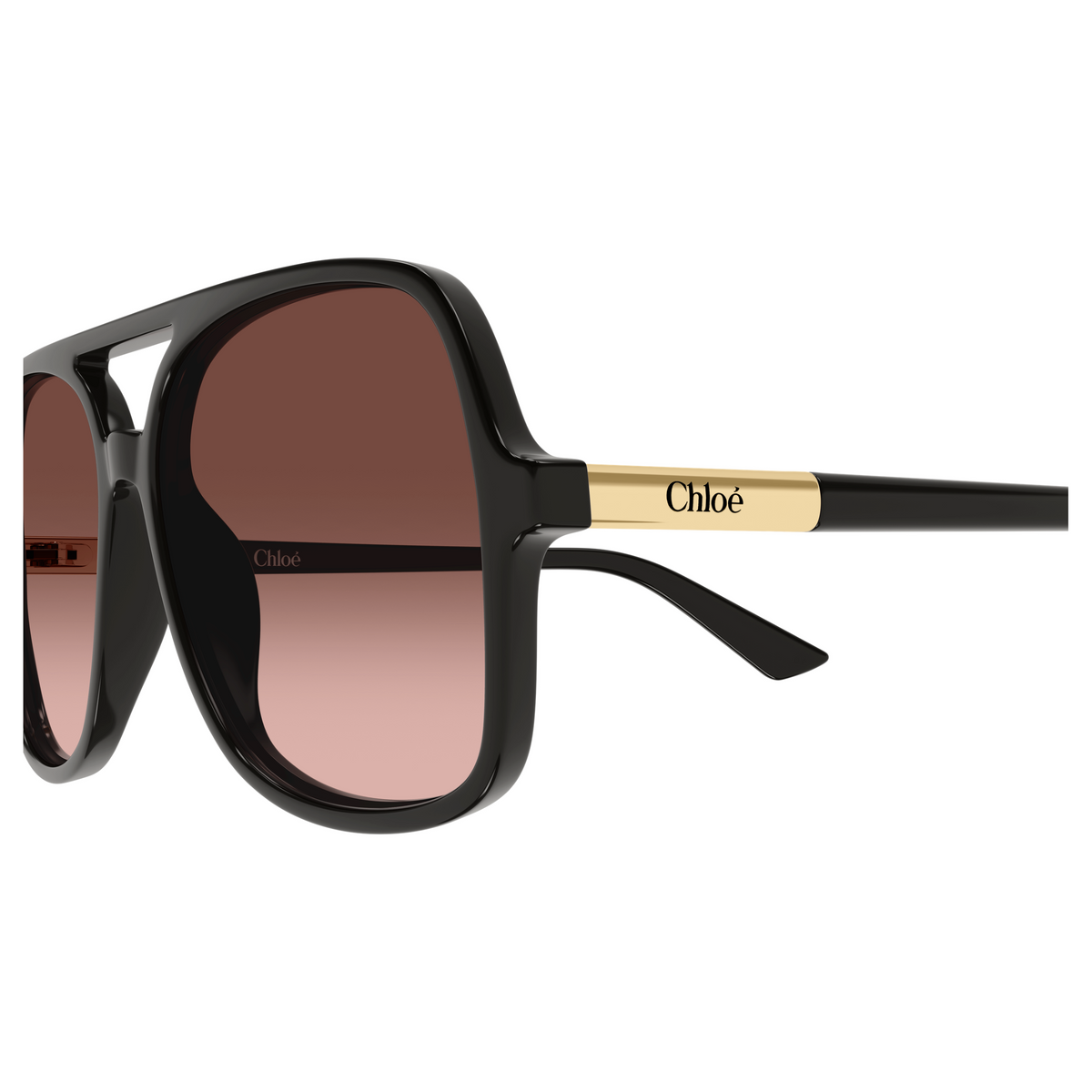 Chloé CH0364S Gris 004, détail des branches - Les Lunettes de Pauline