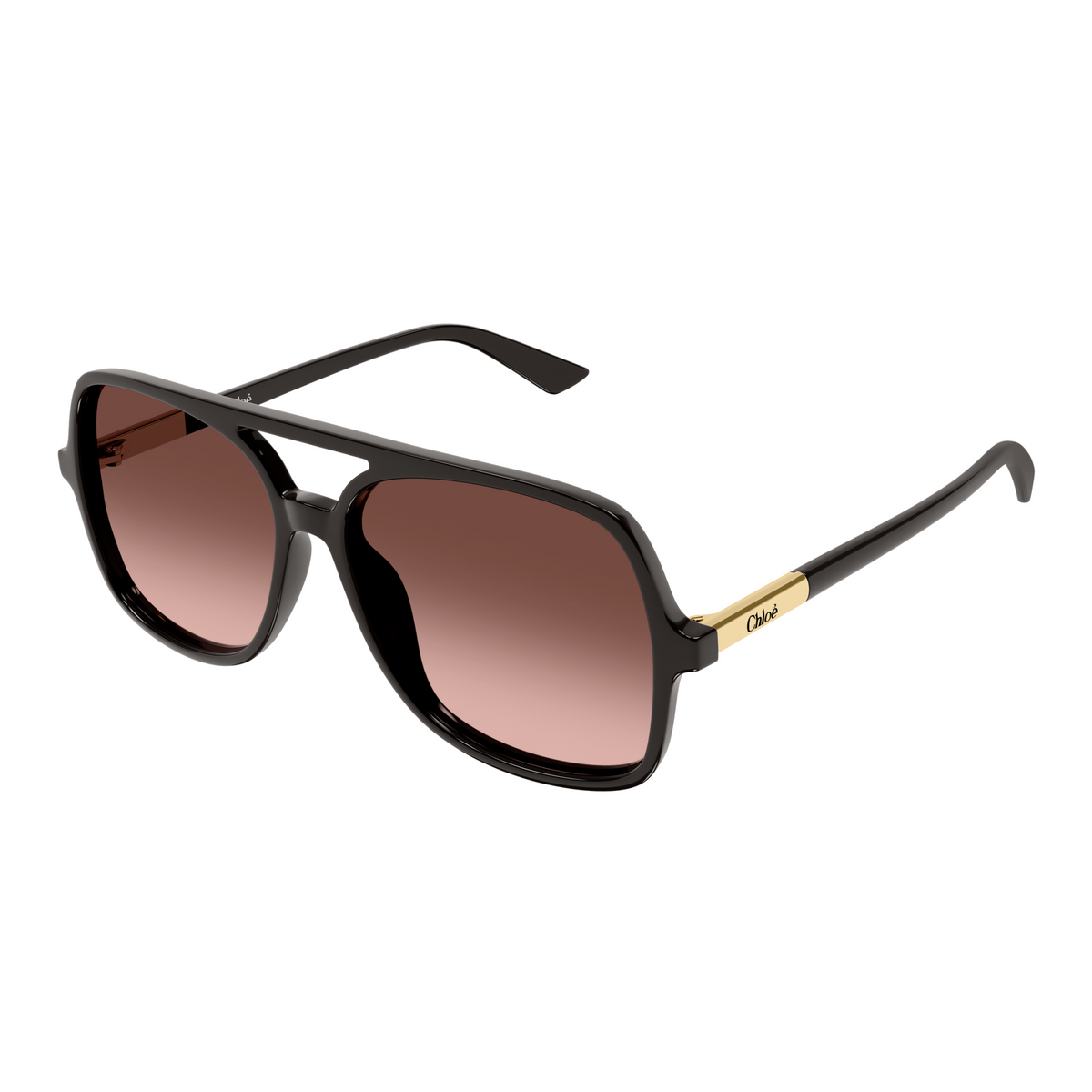 Chloé CH0364S Gris 004 de trois-quarts - Les Lunettes de Pauline