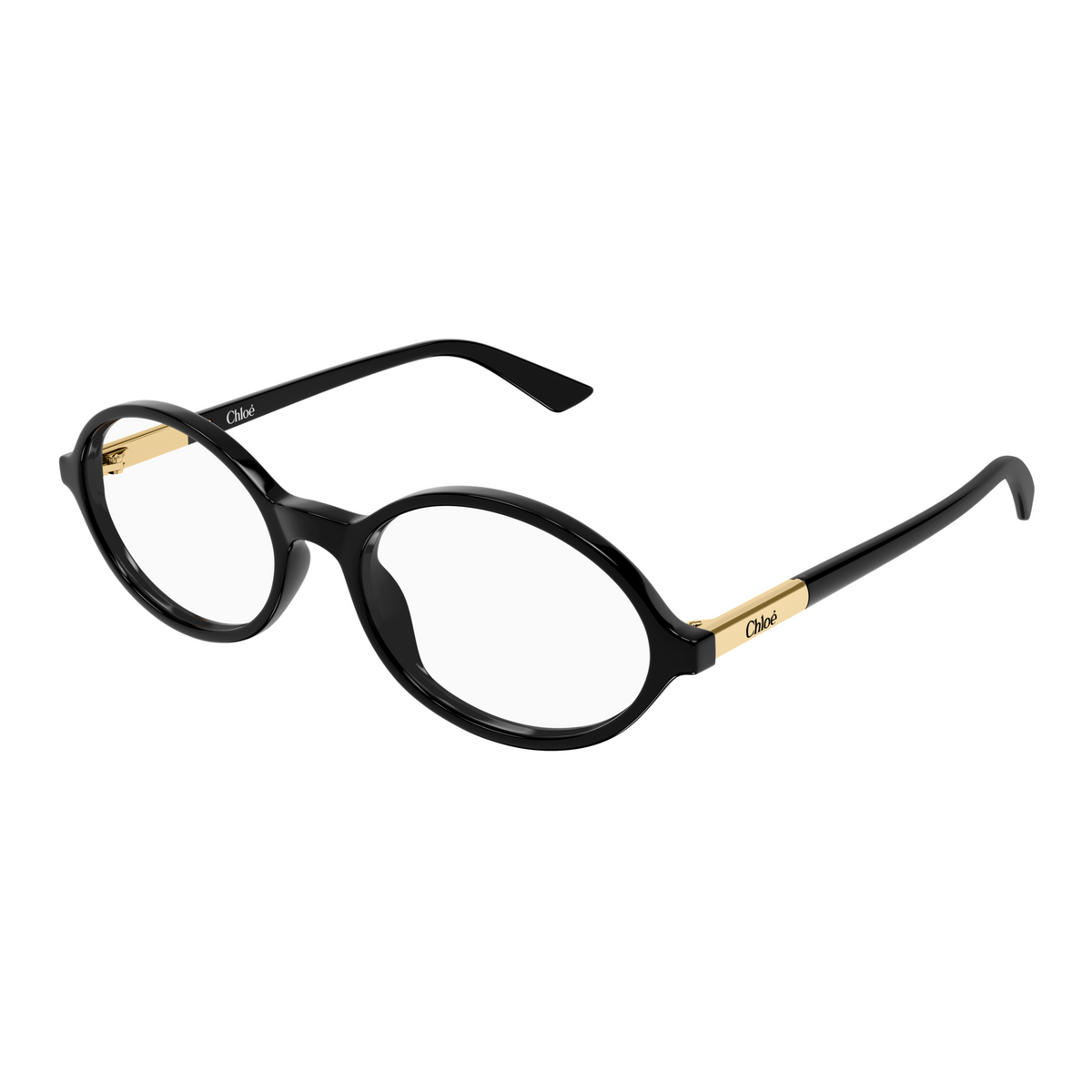 Chloé CH0367O Noir 001 de trois-quarts - Les Lunettes de Pauline