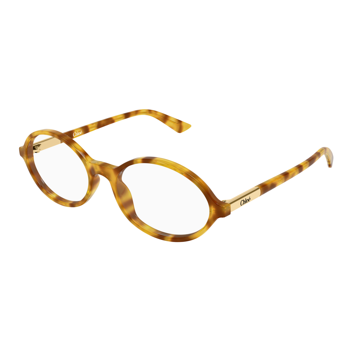 Chloé CH0367O Écaille Havane 003 de trois-quarts - Les Lunettes de Pauline