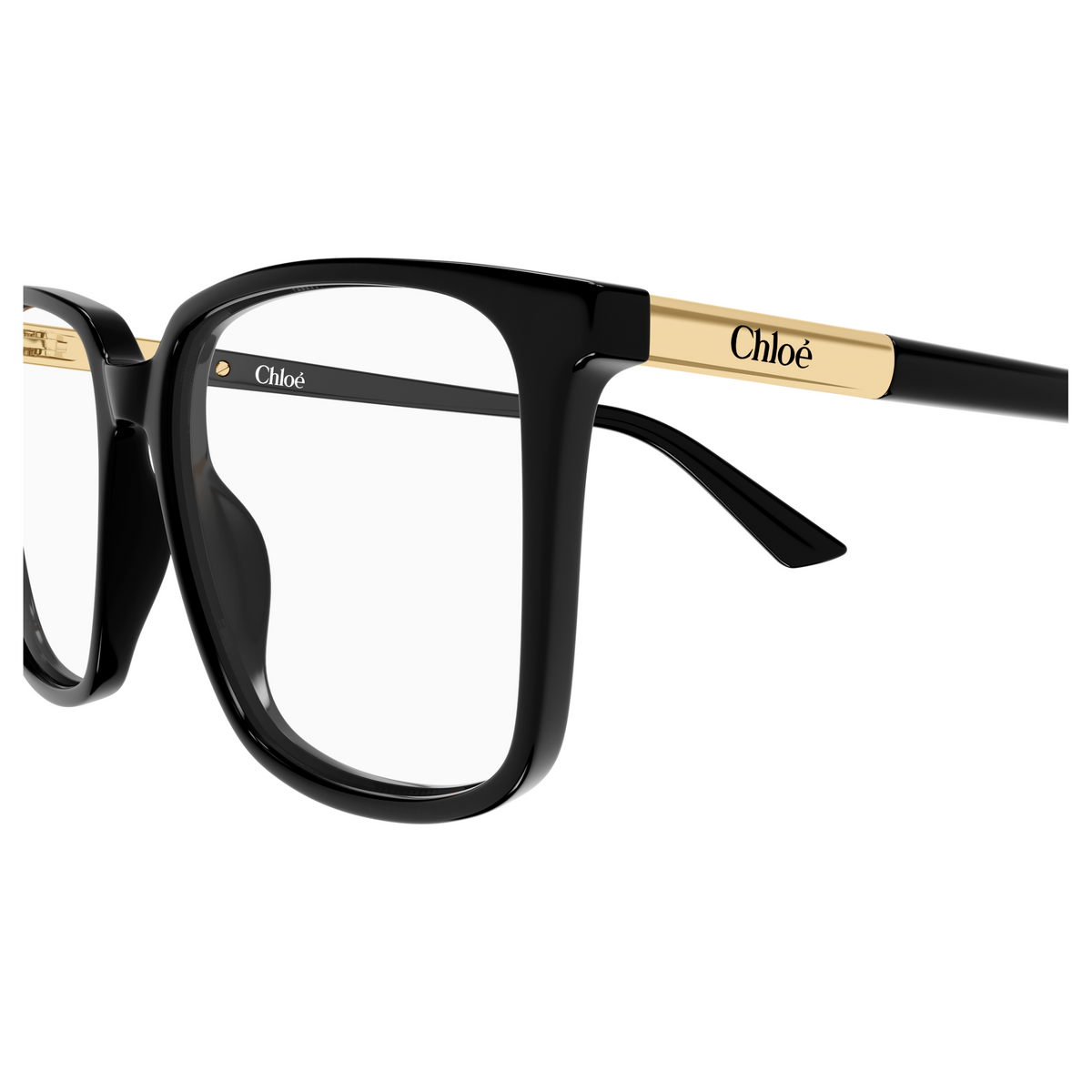 Chloé CH0369O Noir 001, détail des branches - Les Lunettes de Pauline