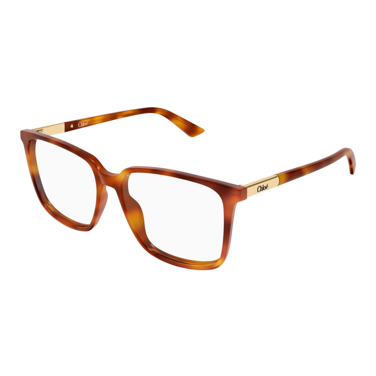 Chloé CH0369O Écaille Blonde 002 de trois-quarts - Les Lunettes de Pauline