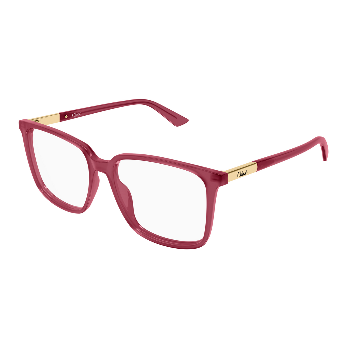 Chloé CH0369O Fuchsia 005 de trois-quarts - Les Lunettes de Pauline