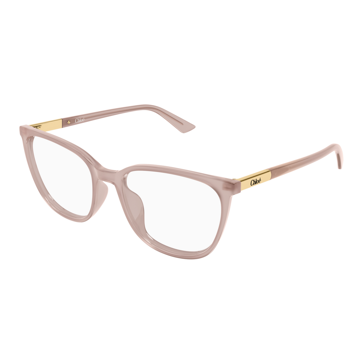 Chloé CH0370OL Beige 004 de trois-quarts - Les Lunettes de Pauline