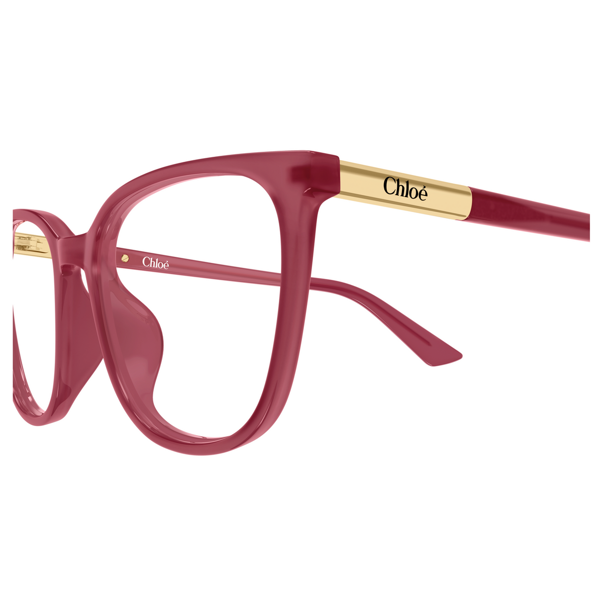 Chloé CH0370OL Fuchsia 005, détail des branches - Les Lunettes de Pauline