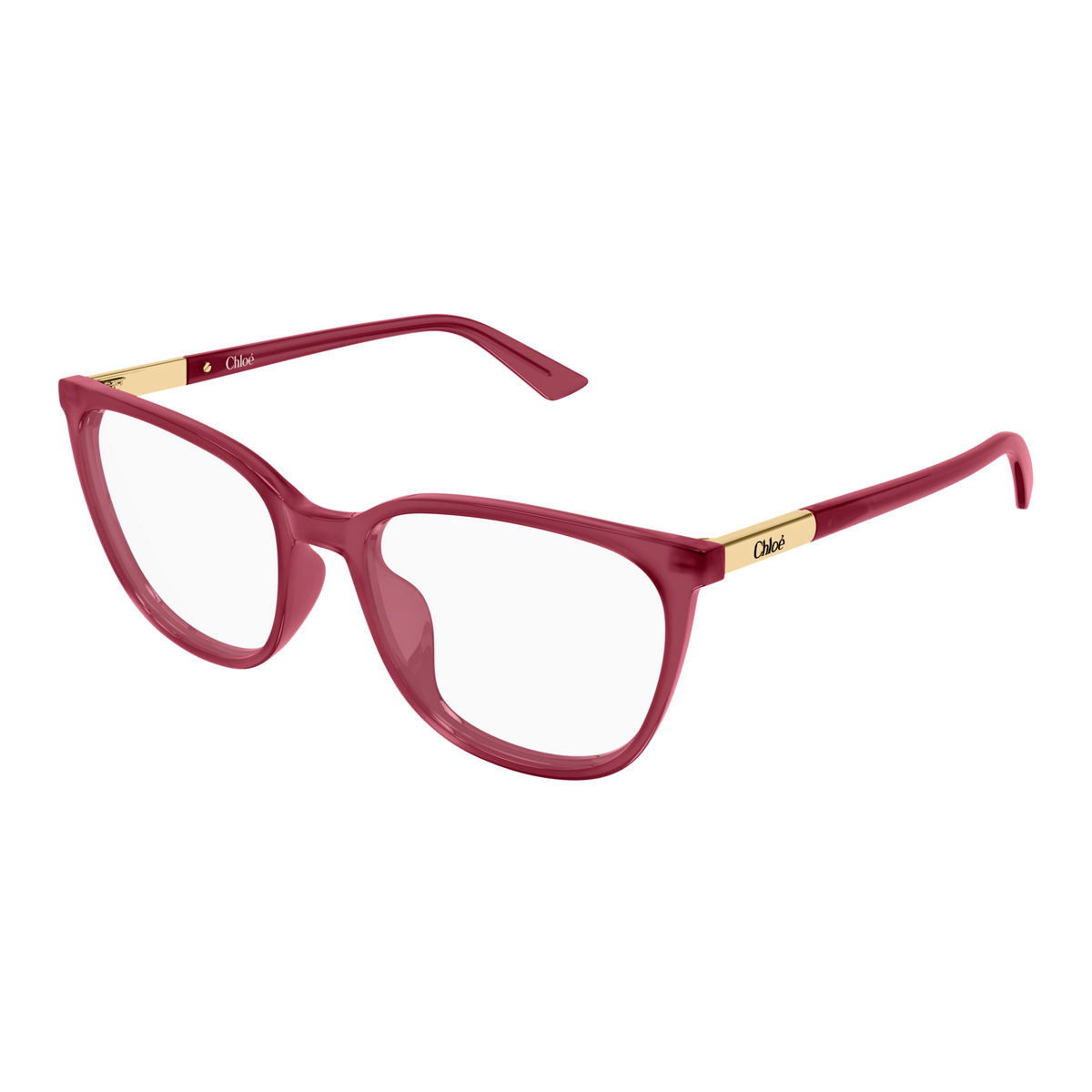 Chloé CH0370OL Fuchsia 005 de trois-quarts - Les Lunettes de Pauline
