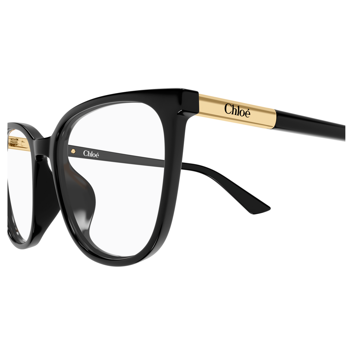 Chloé CH0370OL Noir 006, détail des branches - Les Lunettes de Pauline