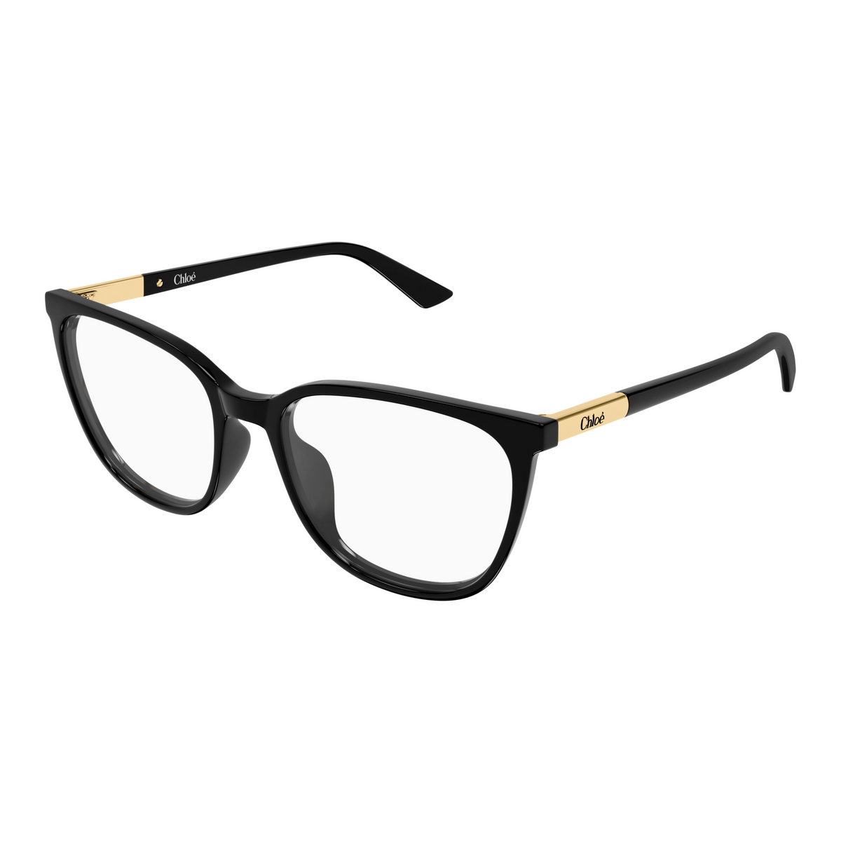 Chloé CH0370OL Noir 006 de trois-quarts - Les Lunettes de Pauline