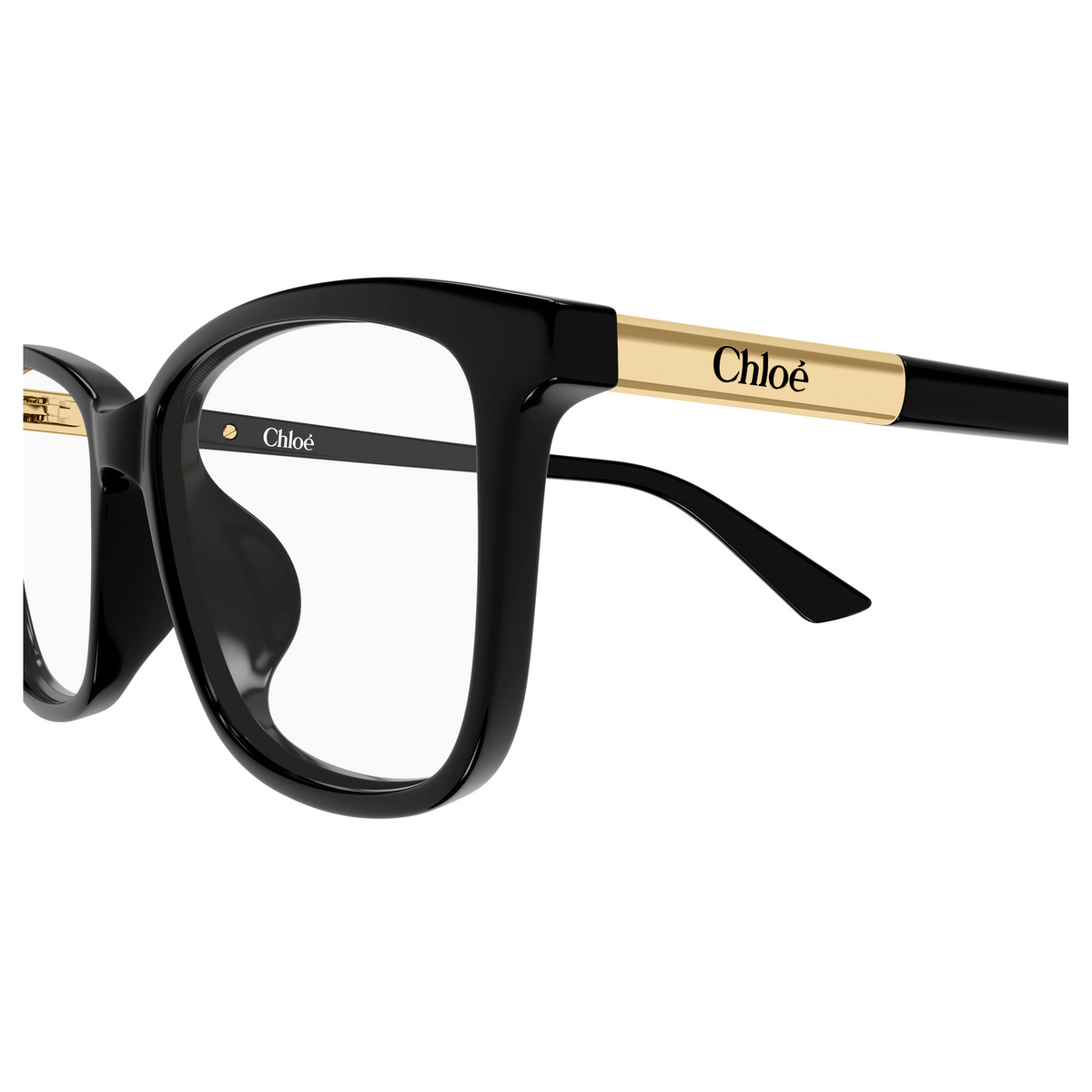 Chloé CH0371OA Noir 001, détail des branches - Les Lunettes de Pauline