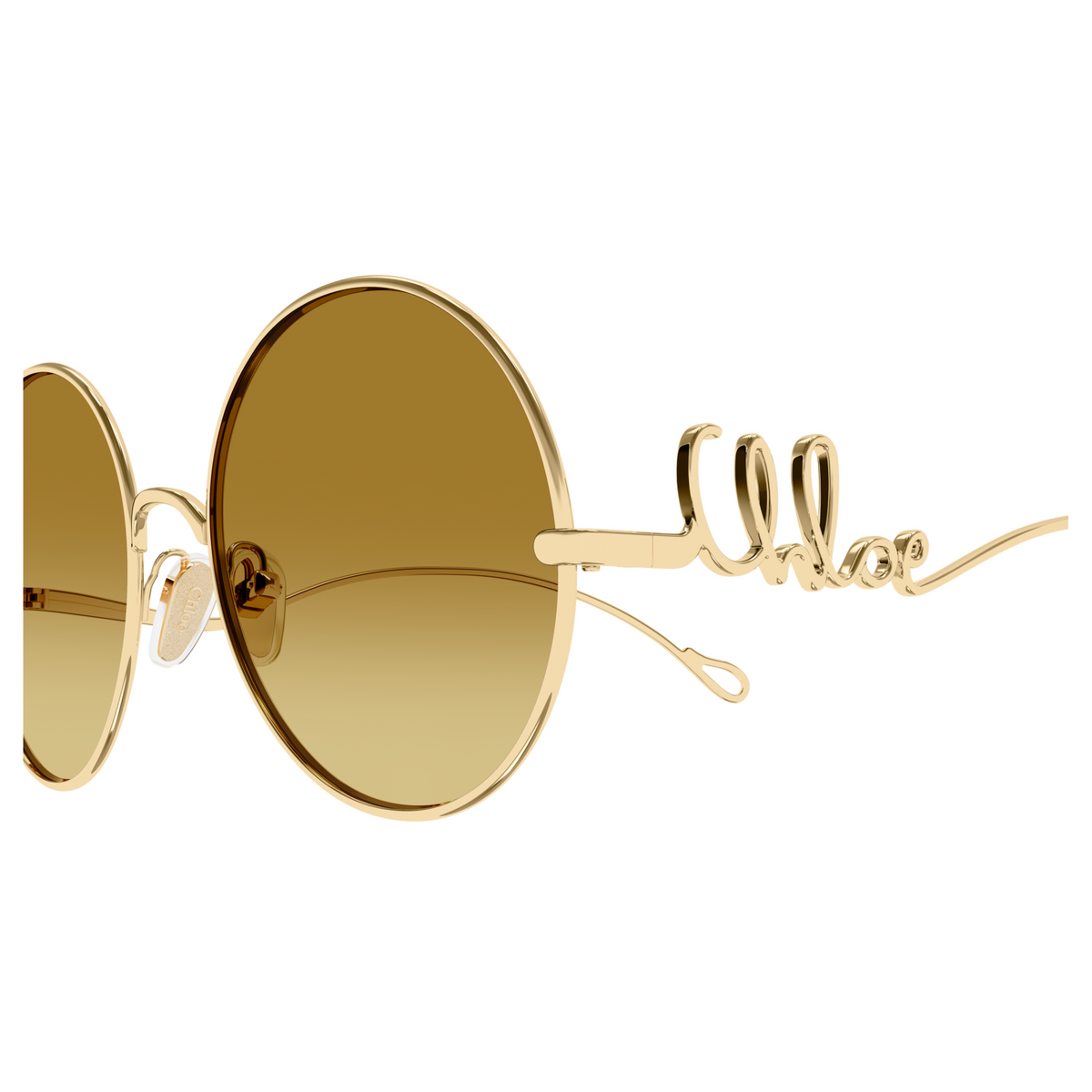 Chloé CH0372S Or Verres Kaki 003, détail des branches - Les Lunettes de Pauline