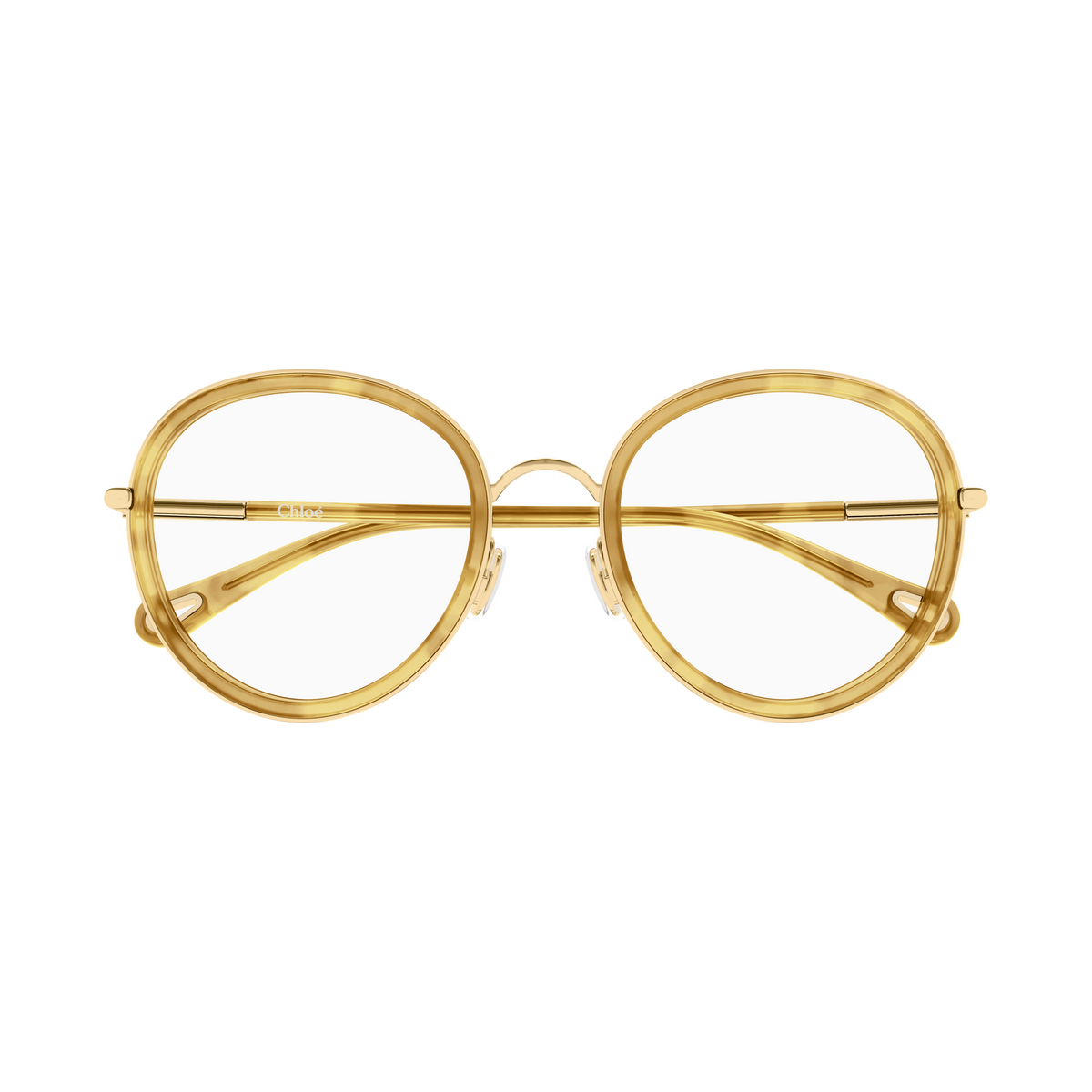 Chloé CH0374O Or et Écaille Miel 003 de face - Les Lunettes de Pauline