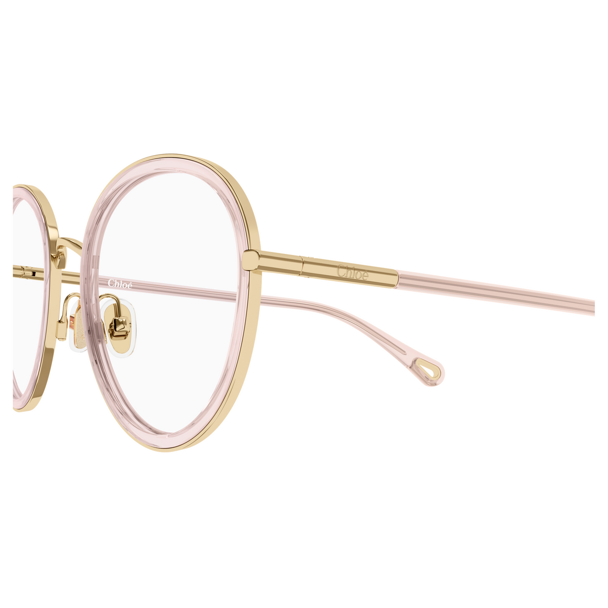 Chloé CH0374O Or et Rose 005, détail des branches - Les Lunettes de Pauline
