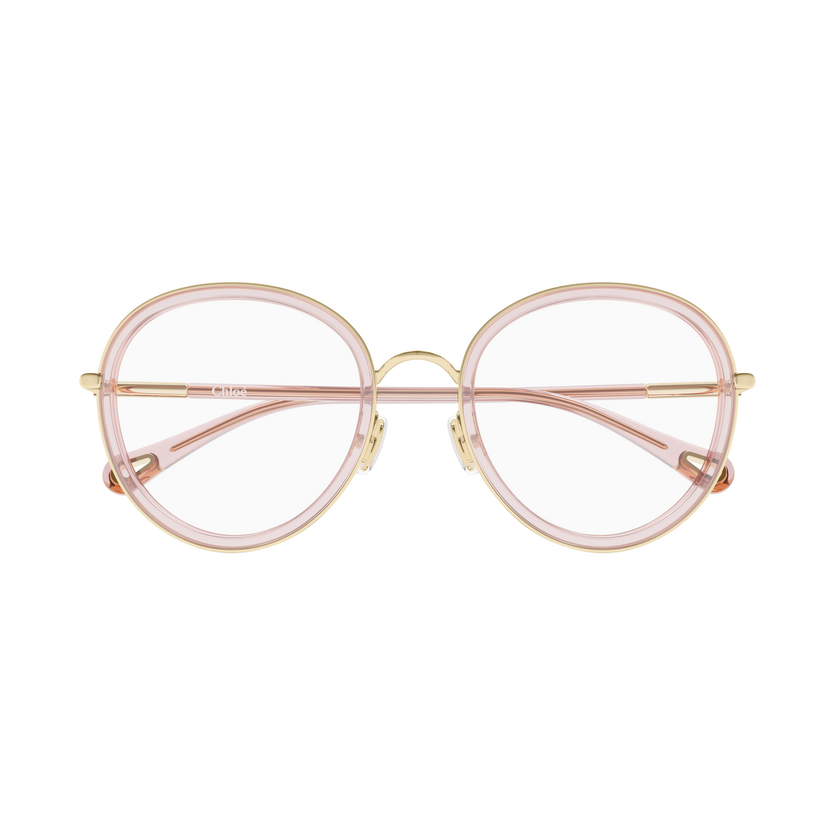 Chloé CH0374O Or et Rose 005 de face - Les Lunettes de Pauline
