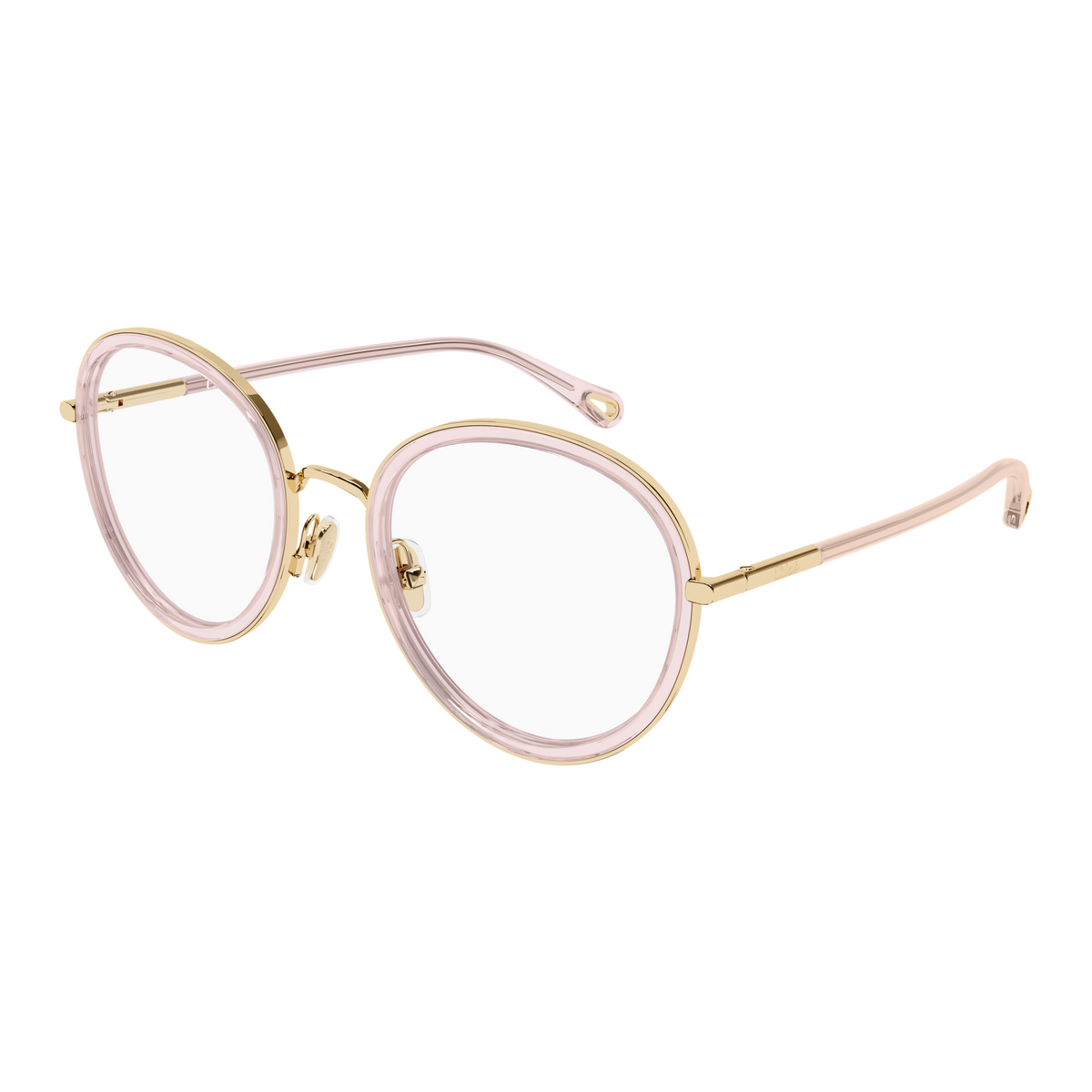 Chloé CH0374O Or et Rose 005 de trois-quarts - Les Lunettes de Pauline
