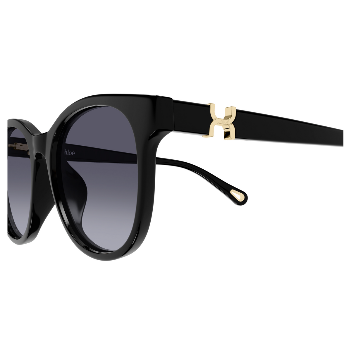 Chloé CH0375SK Noir 001, détail des branches - Les Lunettes de Pauline