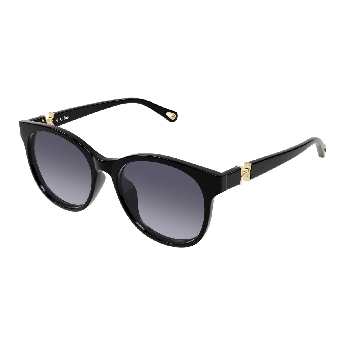 Chloé CH0375SK Noir 001 de trois-quarts - Les Lunettes de Pauline