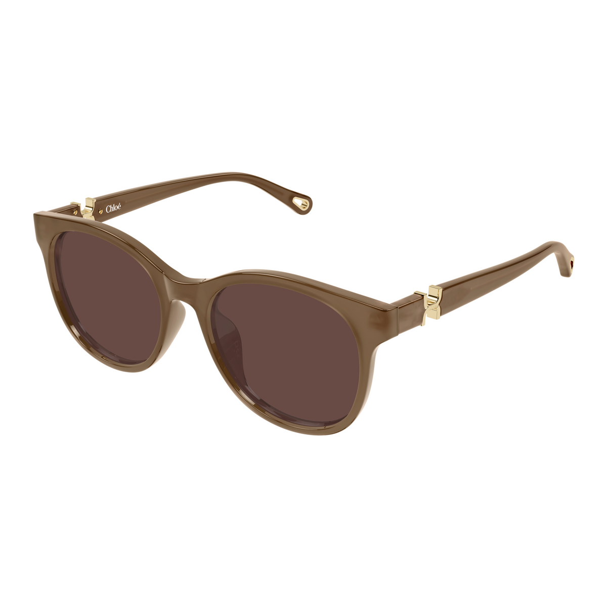 Chloé CH0375SK Brun 004 de trois-quarts - Les Lunettes de Pauline