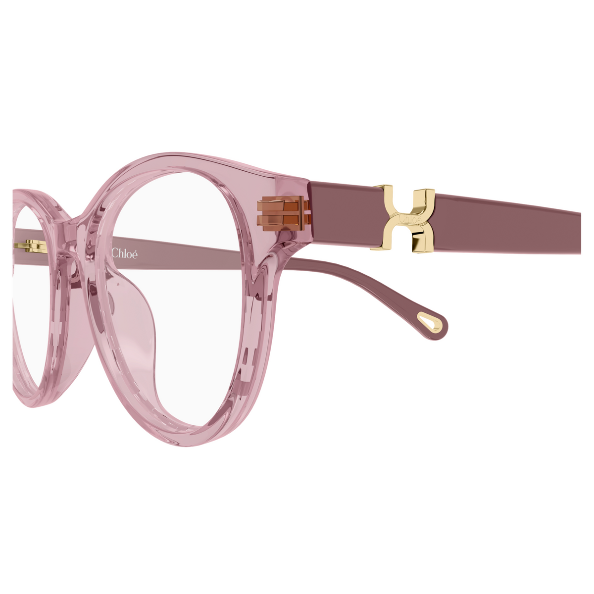 Chloé CH0376OA Rose 003, détail des branches - Les Lunettes de Pauline